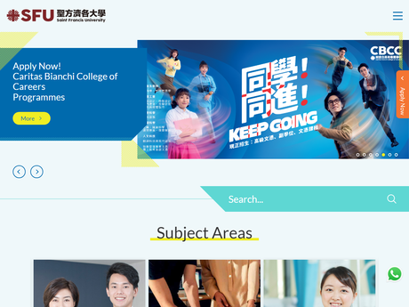 Website Screenshot of Saint Francis University