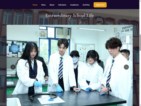 Website Screenshot of Concordia International School