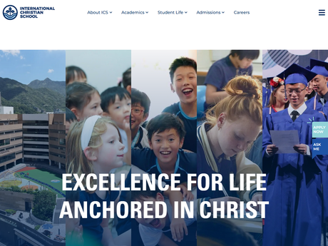 Website Screenshot of International Christian School