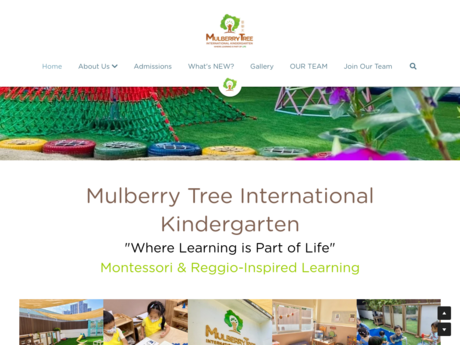 Website Screenshot of Mulberry Tree International Kindergarten