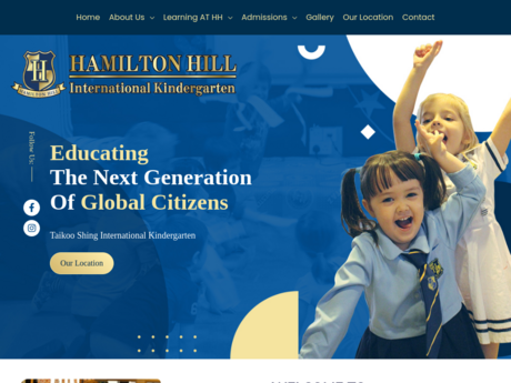 Website Screenshot of Hamilton Hill International Kindergarten