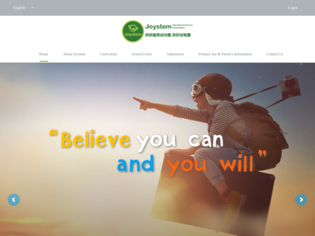 Website Screenshot of Joystem Kindergarten
