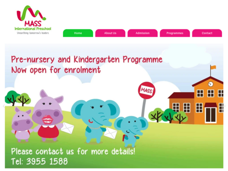 Website Screenshot of MASS International Preschool
