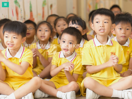 Website Screenshot of St Thomas' Church Kindergarten