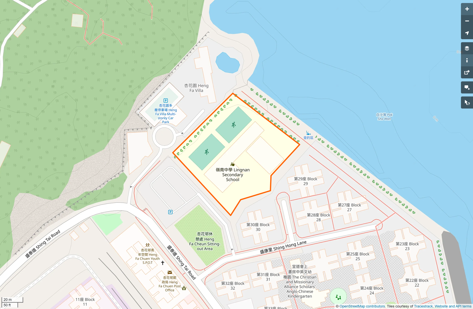 OSM: 嶺南中學 Lingnan Secondary School