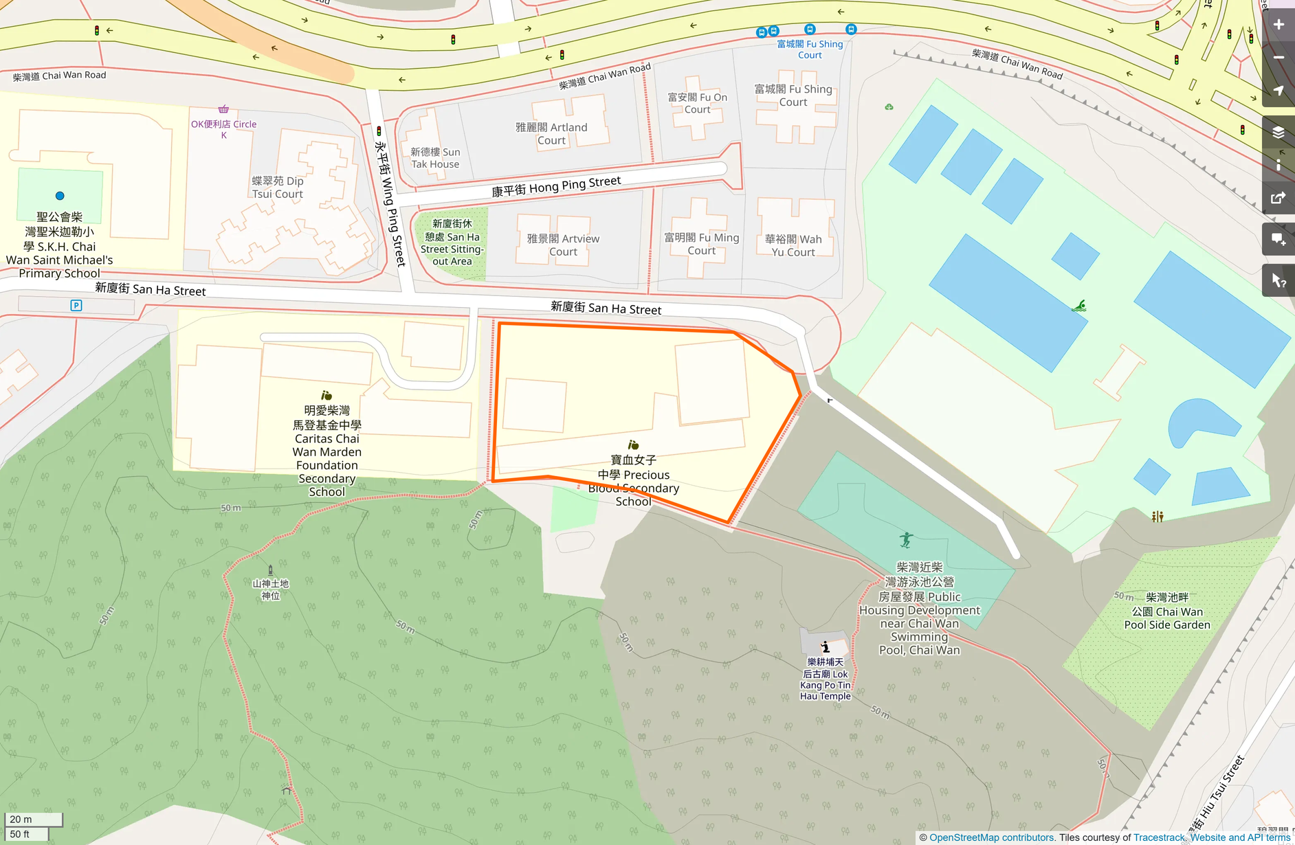 OSM: 寶血女子中學 Precious Blood Secondary School