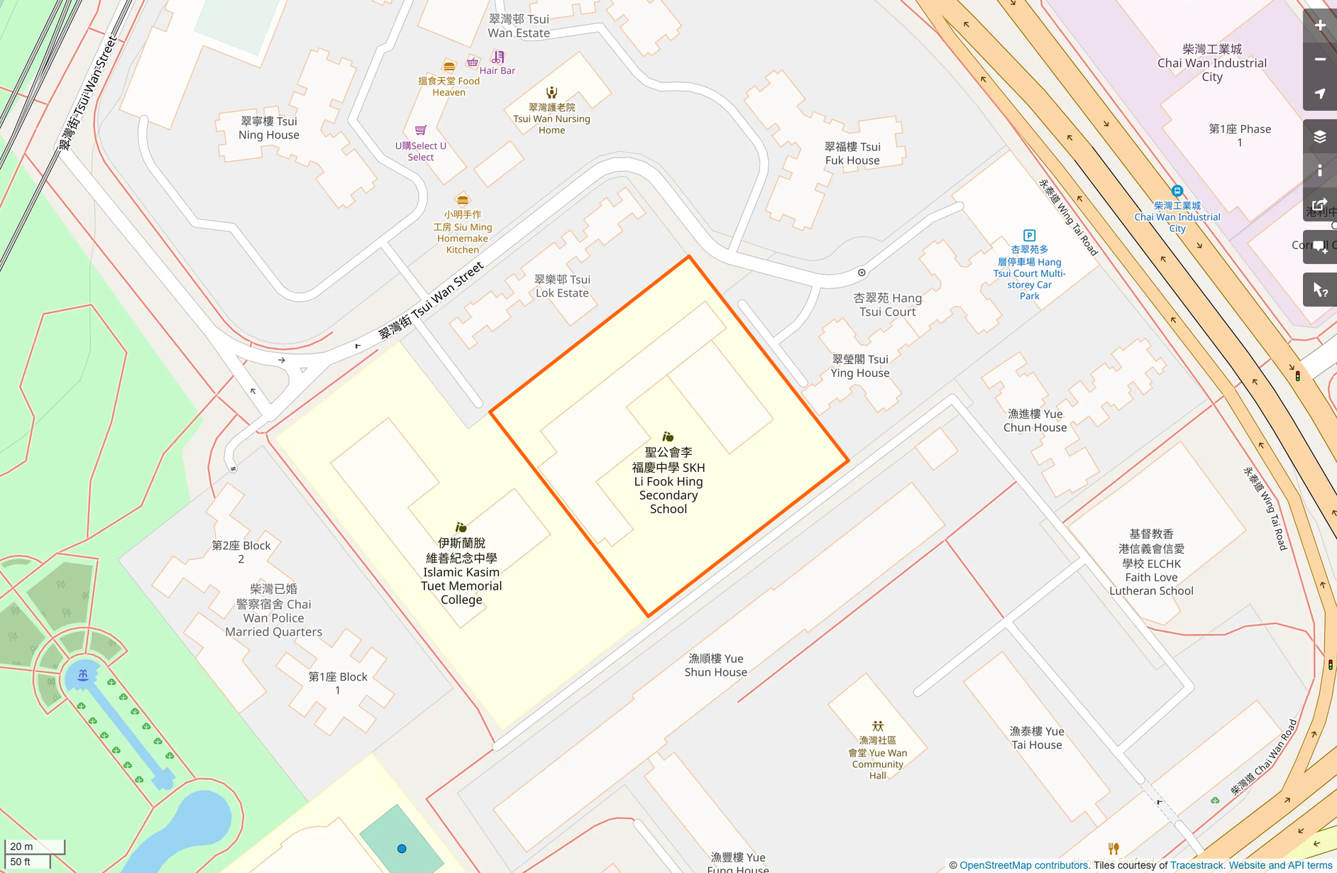 OSM: 聖公會李福慶中學 SKH Li Fook Hing Secondary School