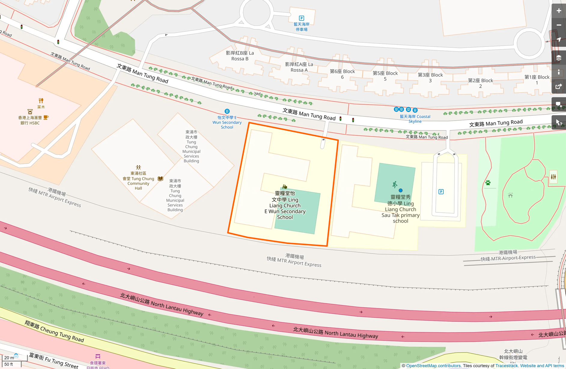 OSM: 靈糧堂怡文中學 Ling Liang Church E Wun Secondary School