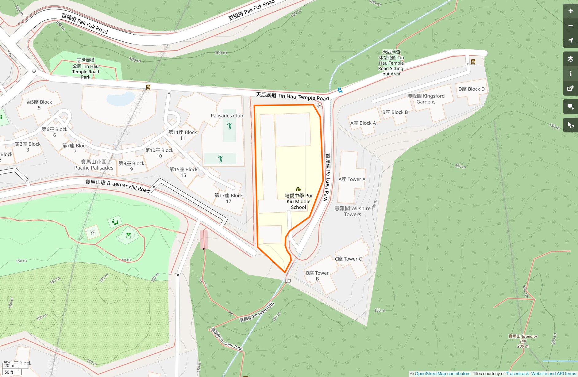 OSM: 培僑中學 Pui Kiu Middle School
