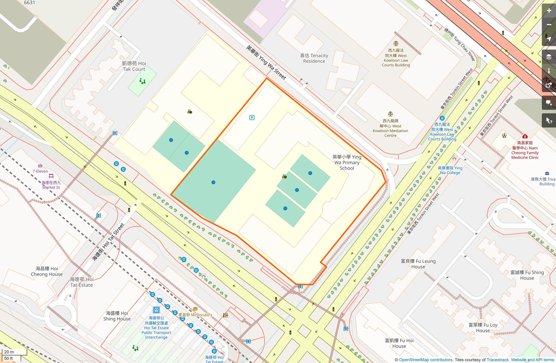 OSM: 英華書院 Ying Wa College