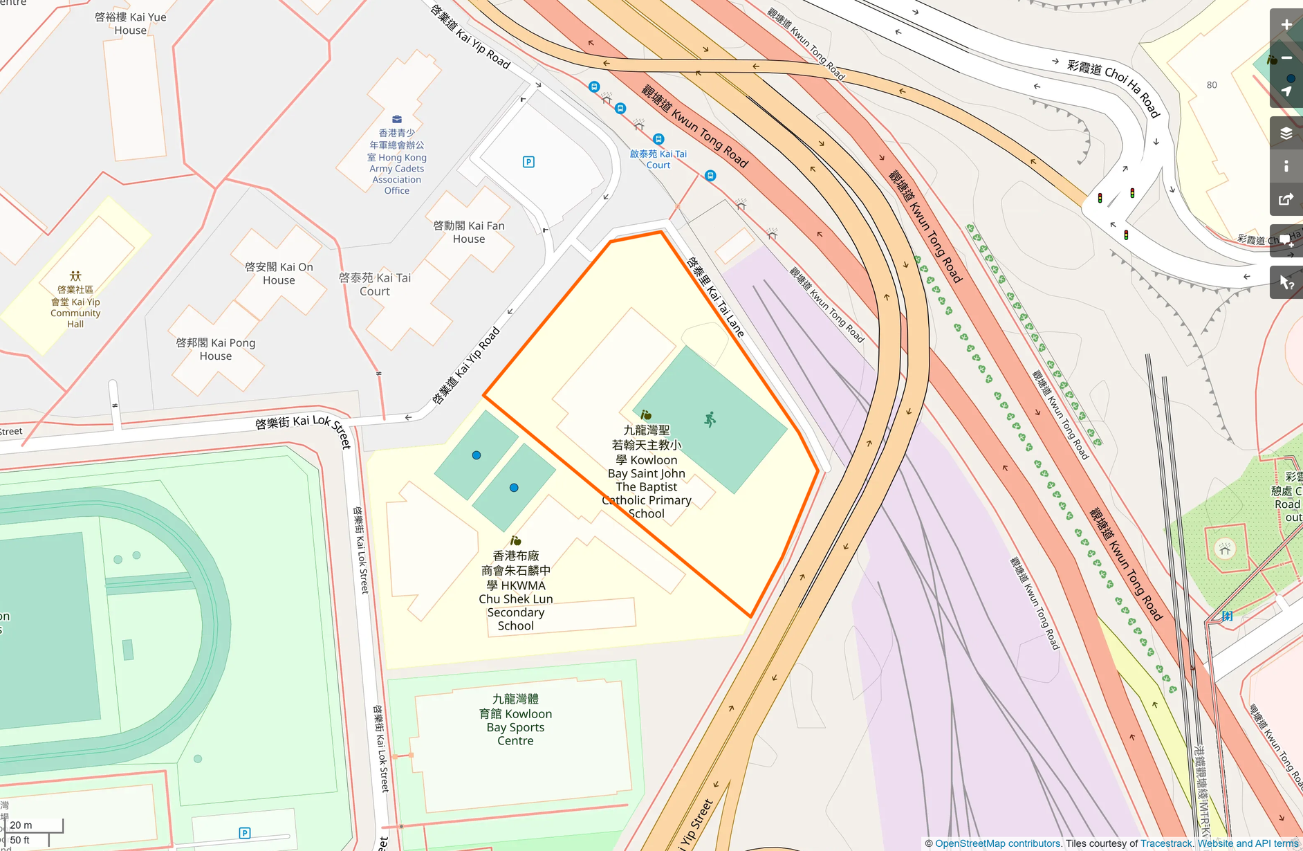 OSM: 九龍灣聖若翰天主教小學 Kowloon Bay St. John The Baptist Catholic Primary School