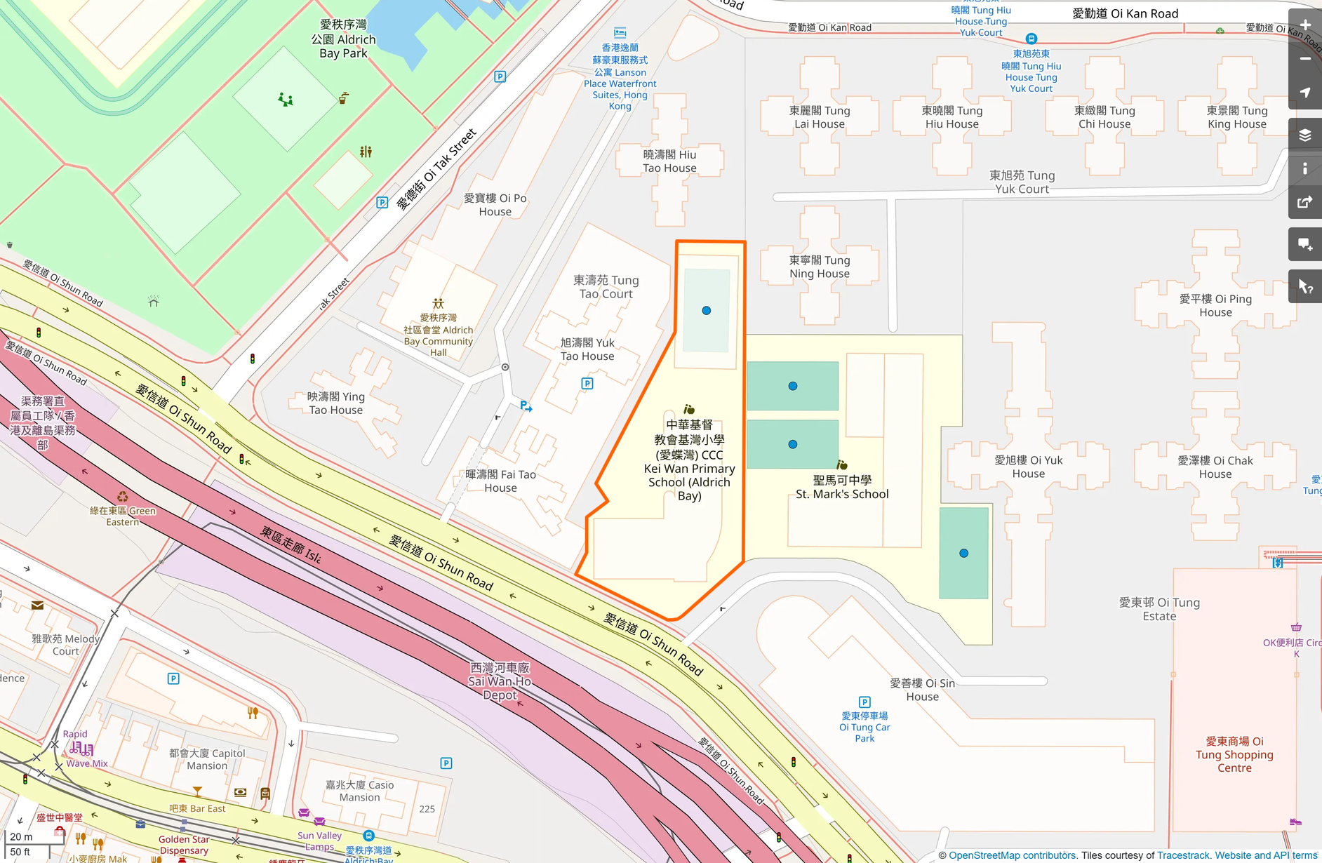 OSM: 基灣小學愛蝶灣 CCC Kei Wan Primary School (Aldrich Bay)