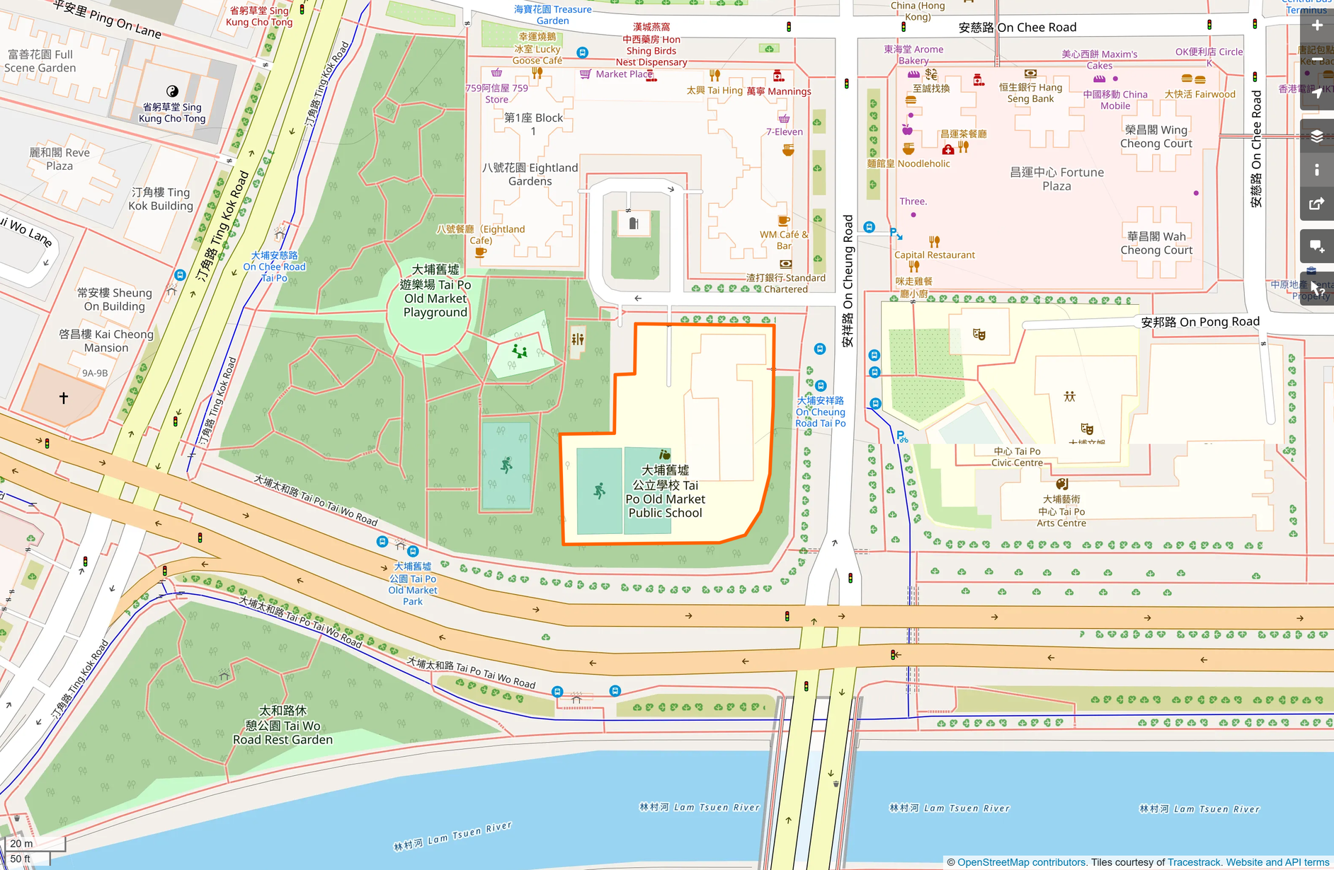 OSM: 大埔舊墟公立學校 Tai Po Old Market Public School