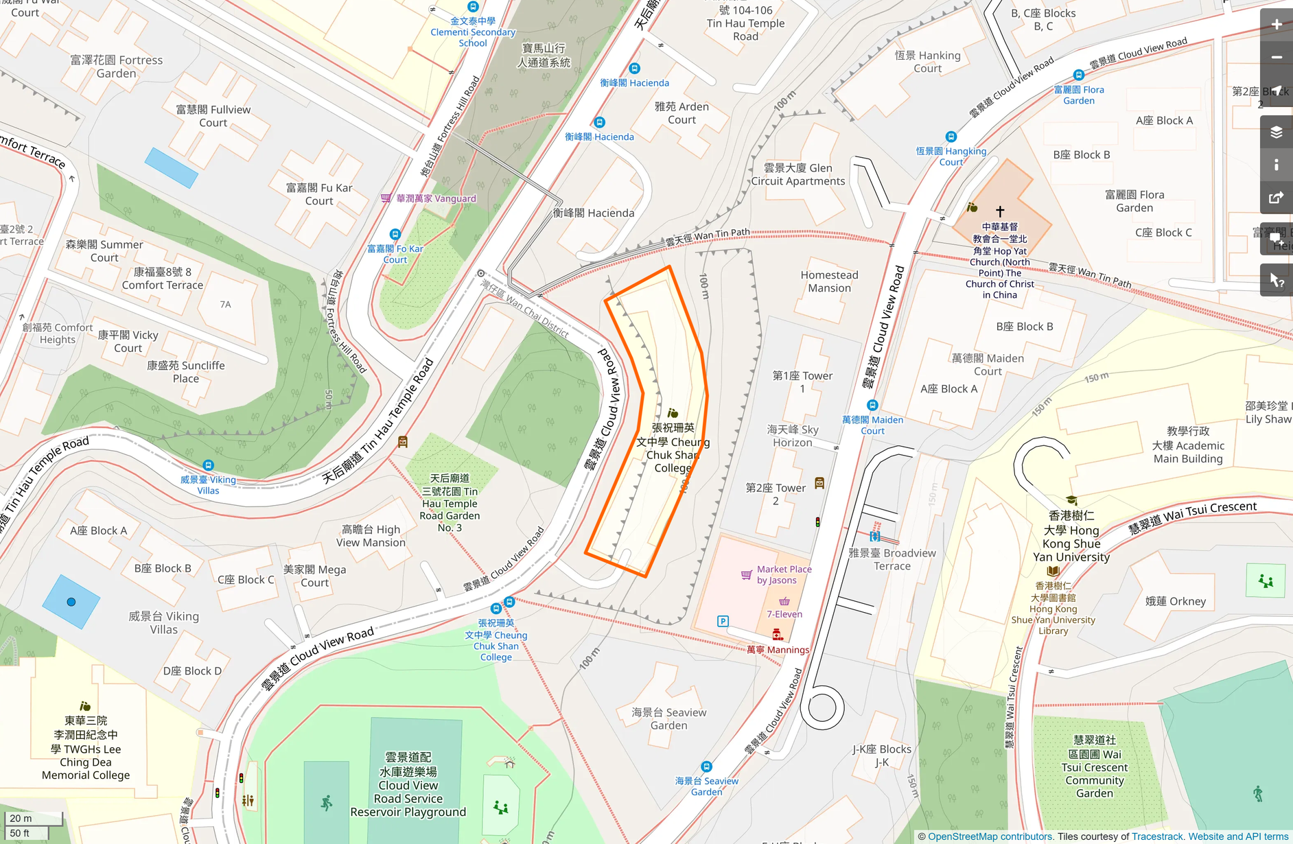 OSM: 張祝珊英文中學 Cheung Chuk Shan College