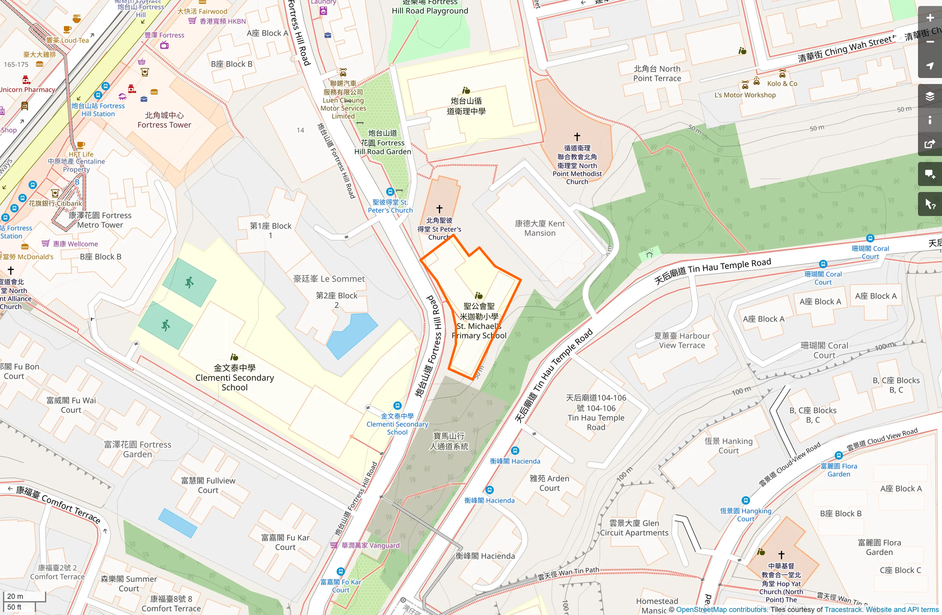 OSM: 聖公會聖米迦勒小學 SKH St. Michael's Primary School