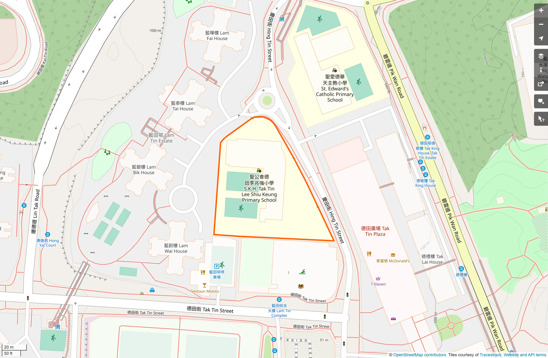 OSM: 聖公會德田李兆強小學 SKH Tak Tin Lee Shiu Keung Primary School