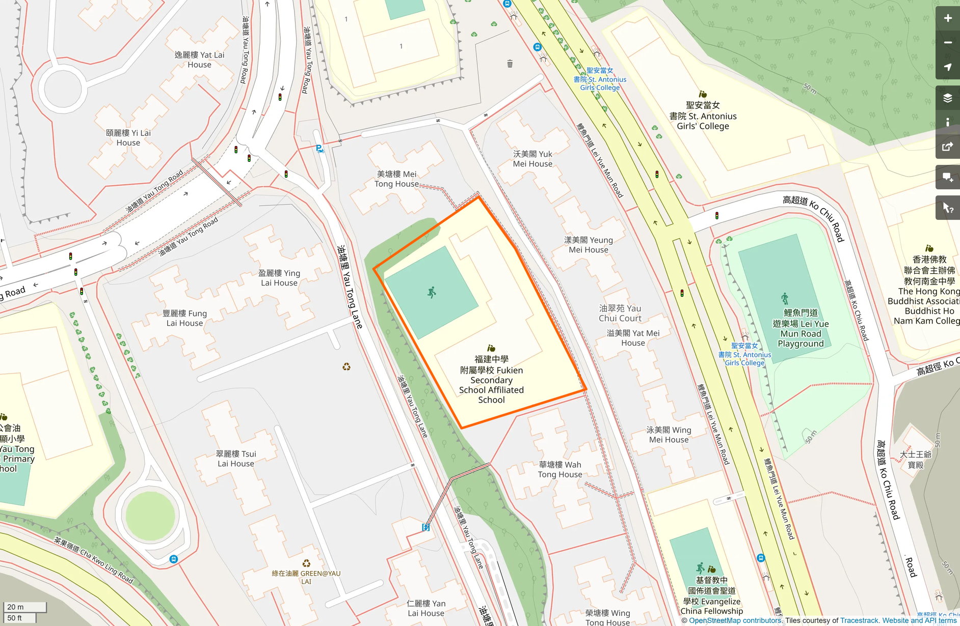 OSM: 福建中學附屬學校 Fukien Secondary School Affiliated School