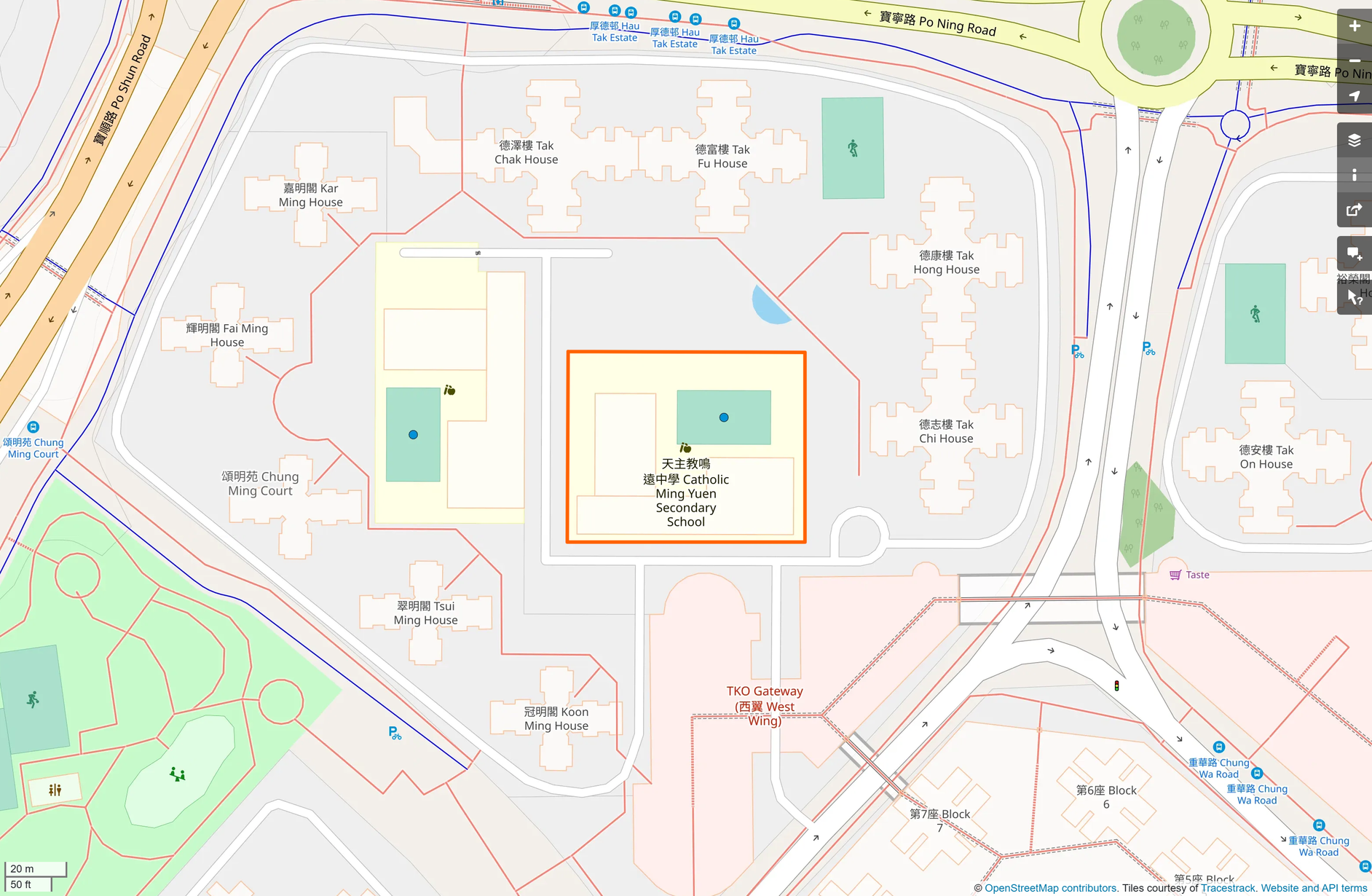OSM: 天主教鳴遠中學 Catholic Ming Yuen Secondary School