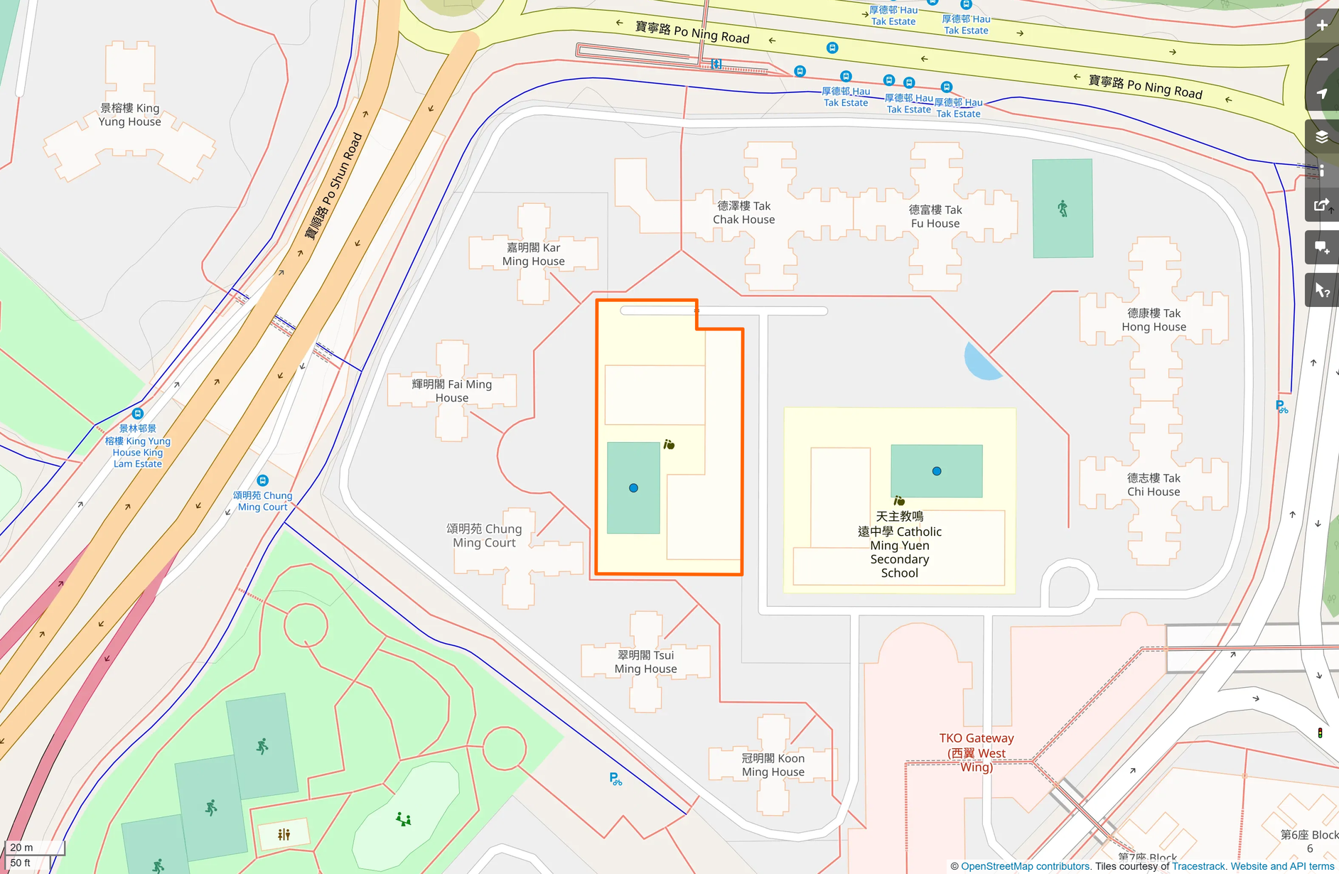 OSM: 將軍澳官立小學 Tseung Kwan O Government Primary School