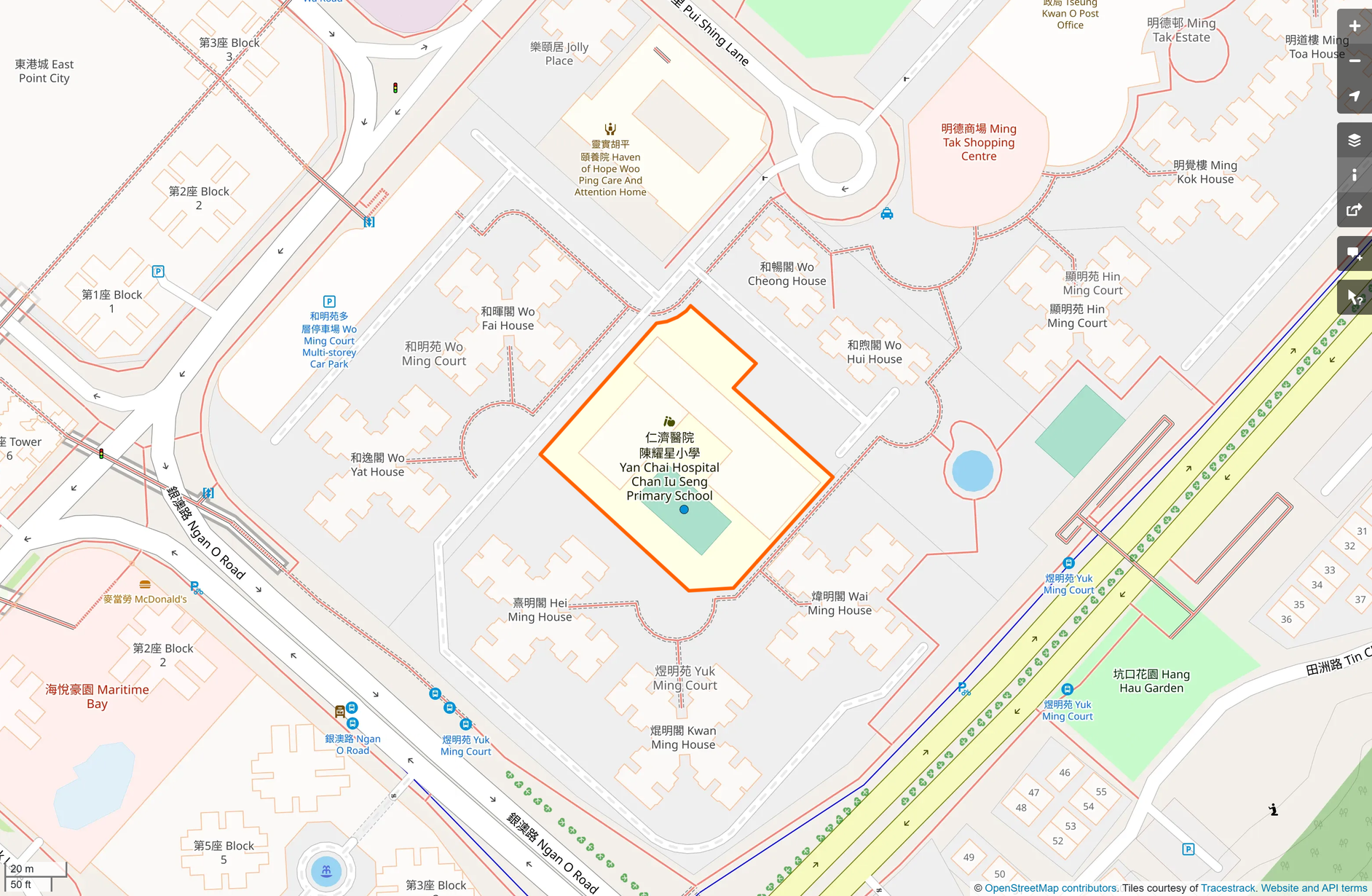 OSM: 仁濟醫院陳耀星小學 Yan Chai Hospital Chan Iu Seng Primary School