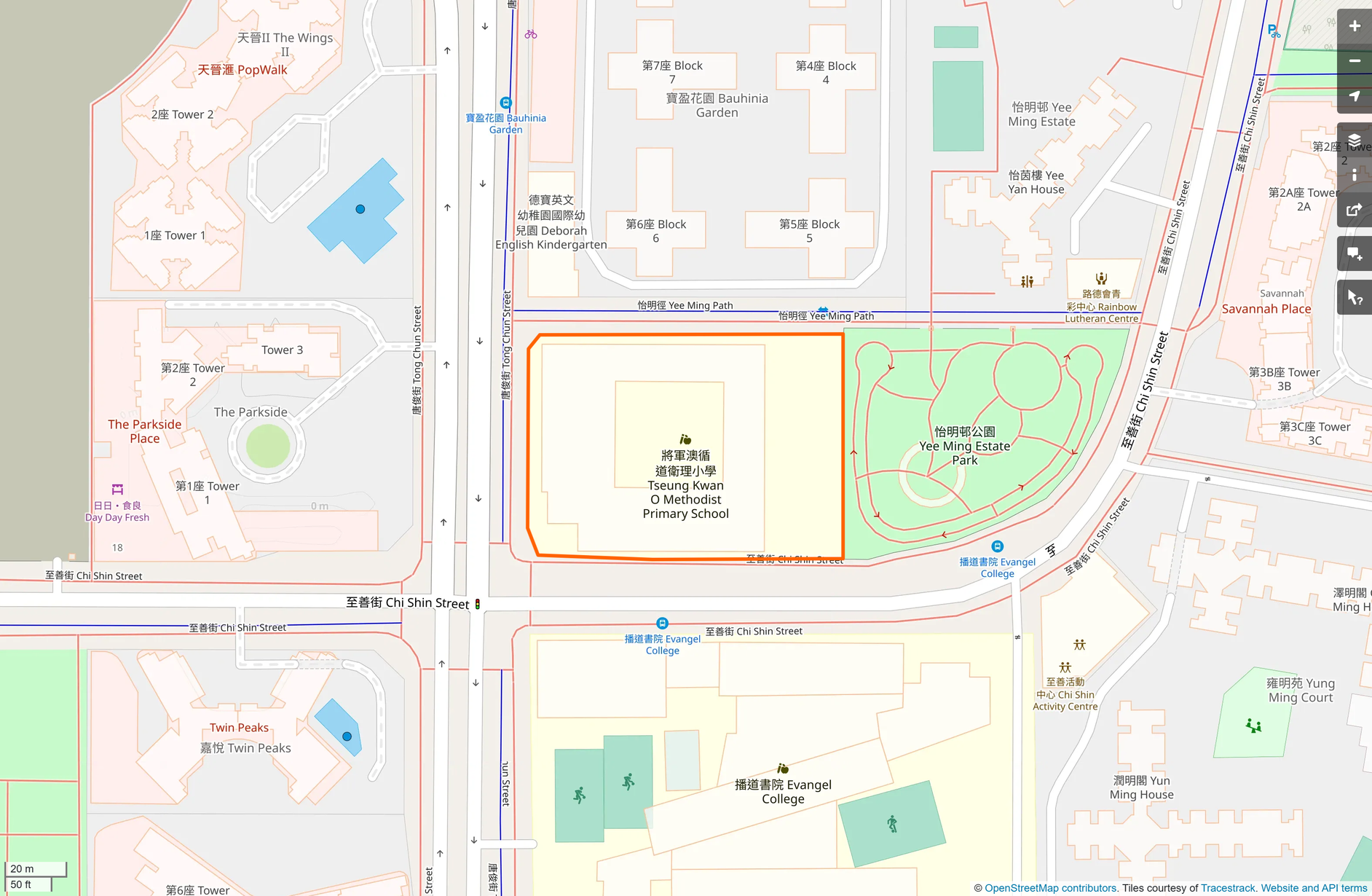 OSM: 將軍澳循道衞理小學 Tseung Kwan O Methodist Primary School