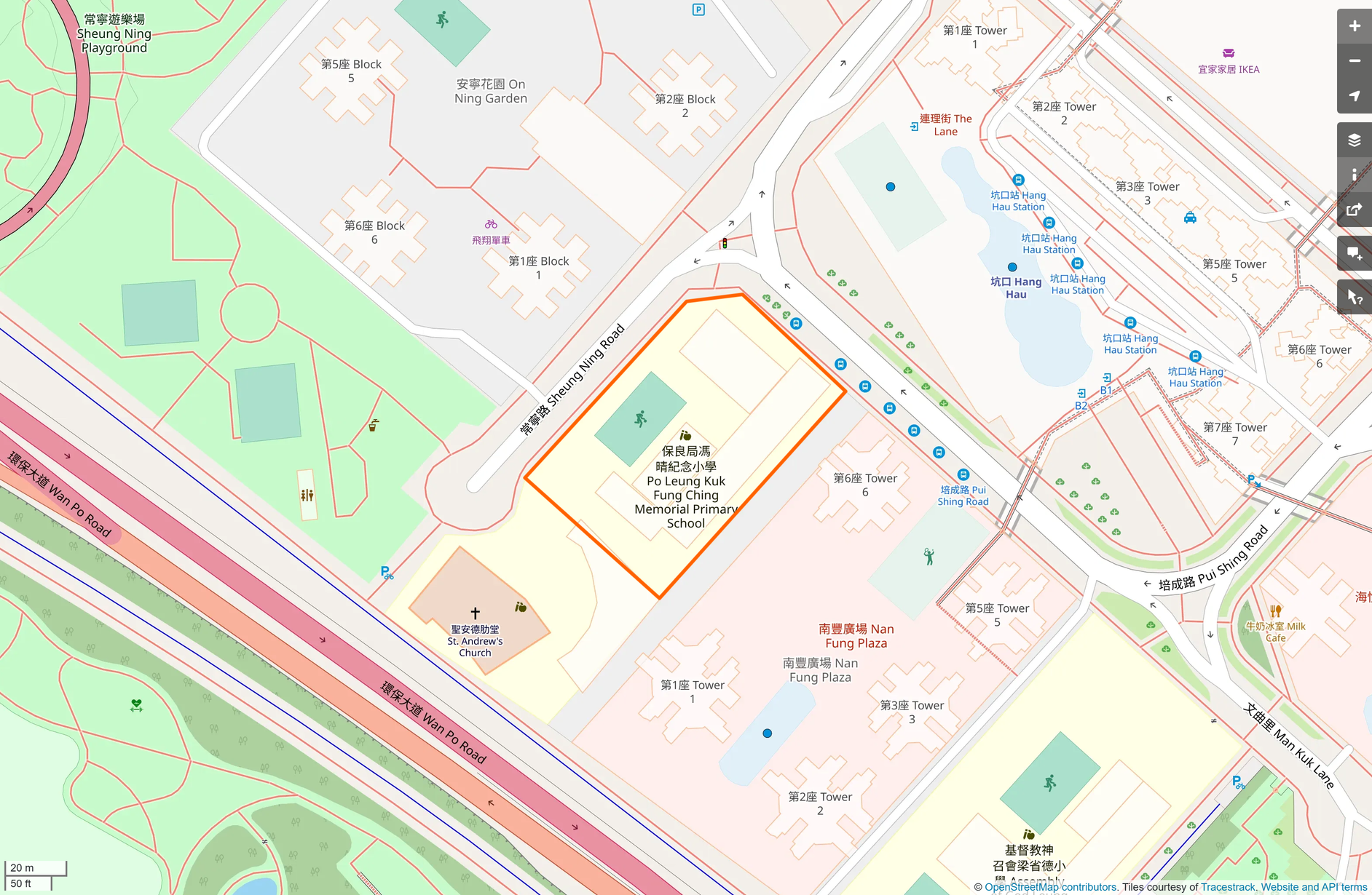 OSM: 保良局馮晴紀念小學 PLK Fung Ching Memorial Primary School