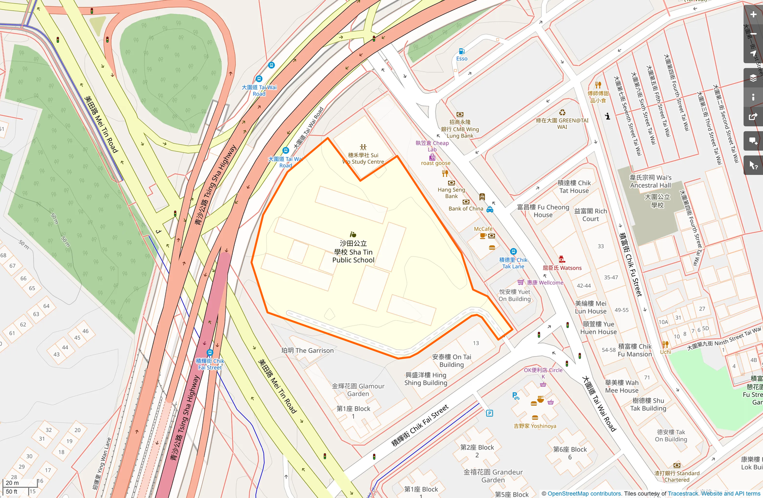 OSM: 沙田公立學校 Shatin Public School