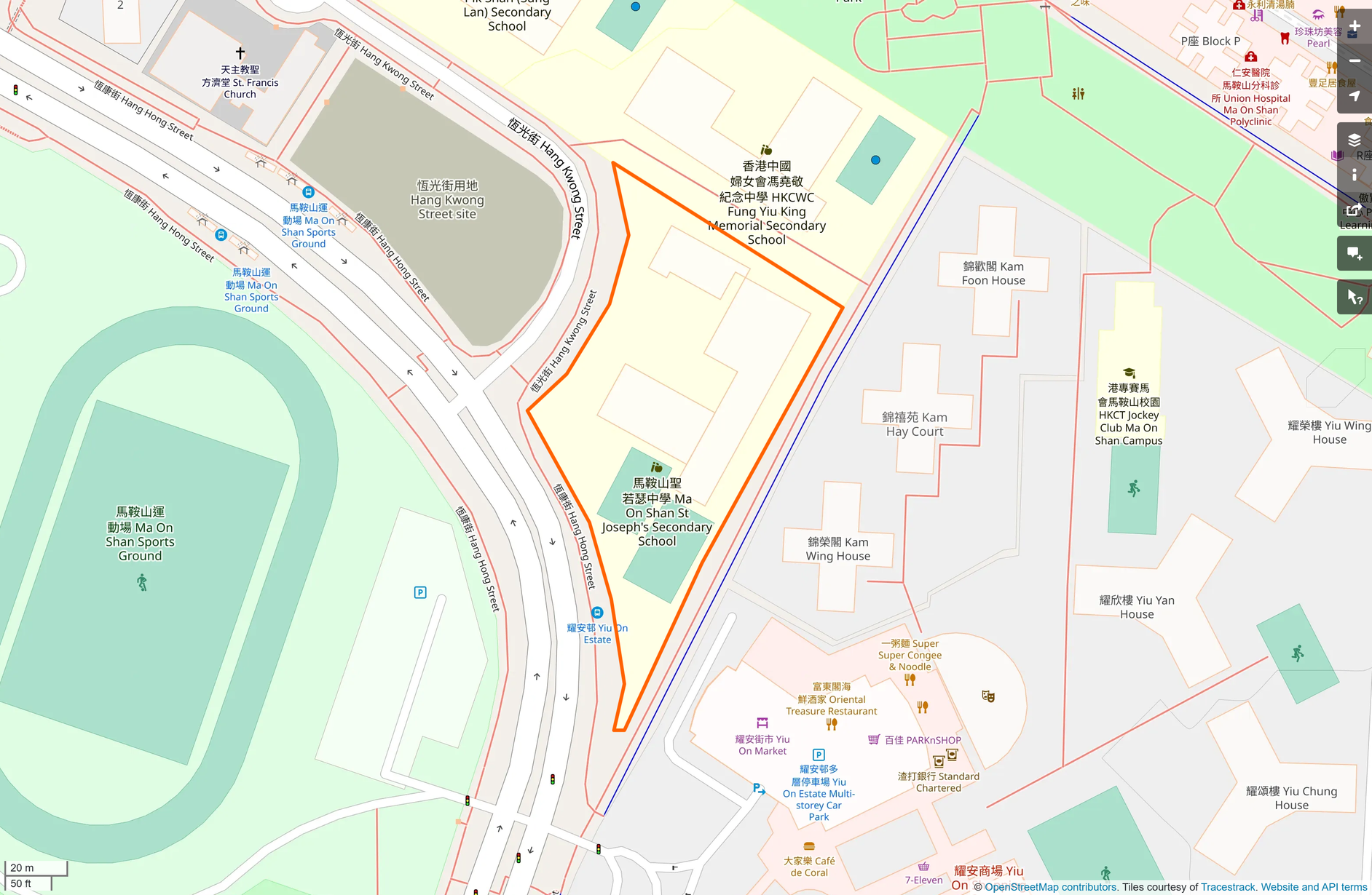 OSM: 馬鞍山聖若瑟中學 Ma On Shan St. Joseph's Secondary School