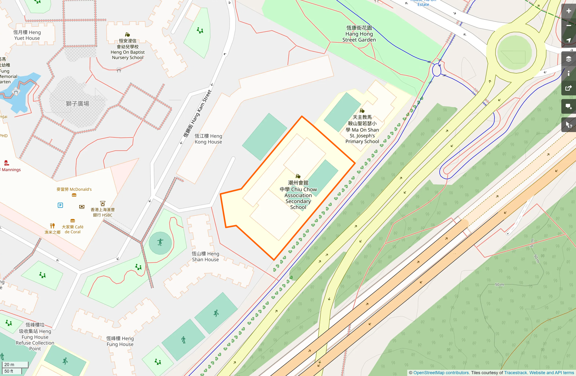 OSM: 潮州會館中學 Chiu Chow Association Secondary School