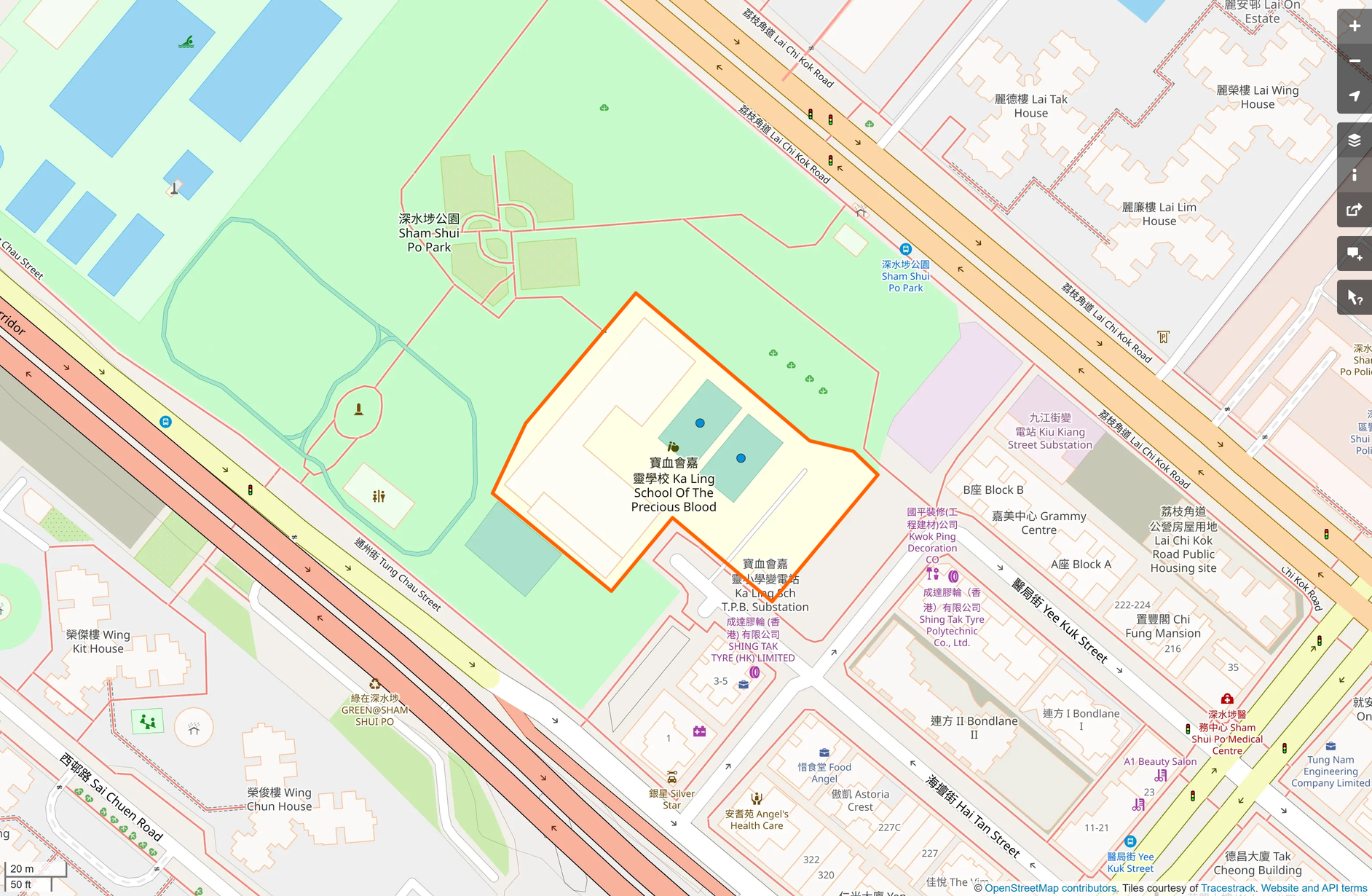 OSM: 寶血會嘉靈學校 Ka Ling School Of The Precious Blood