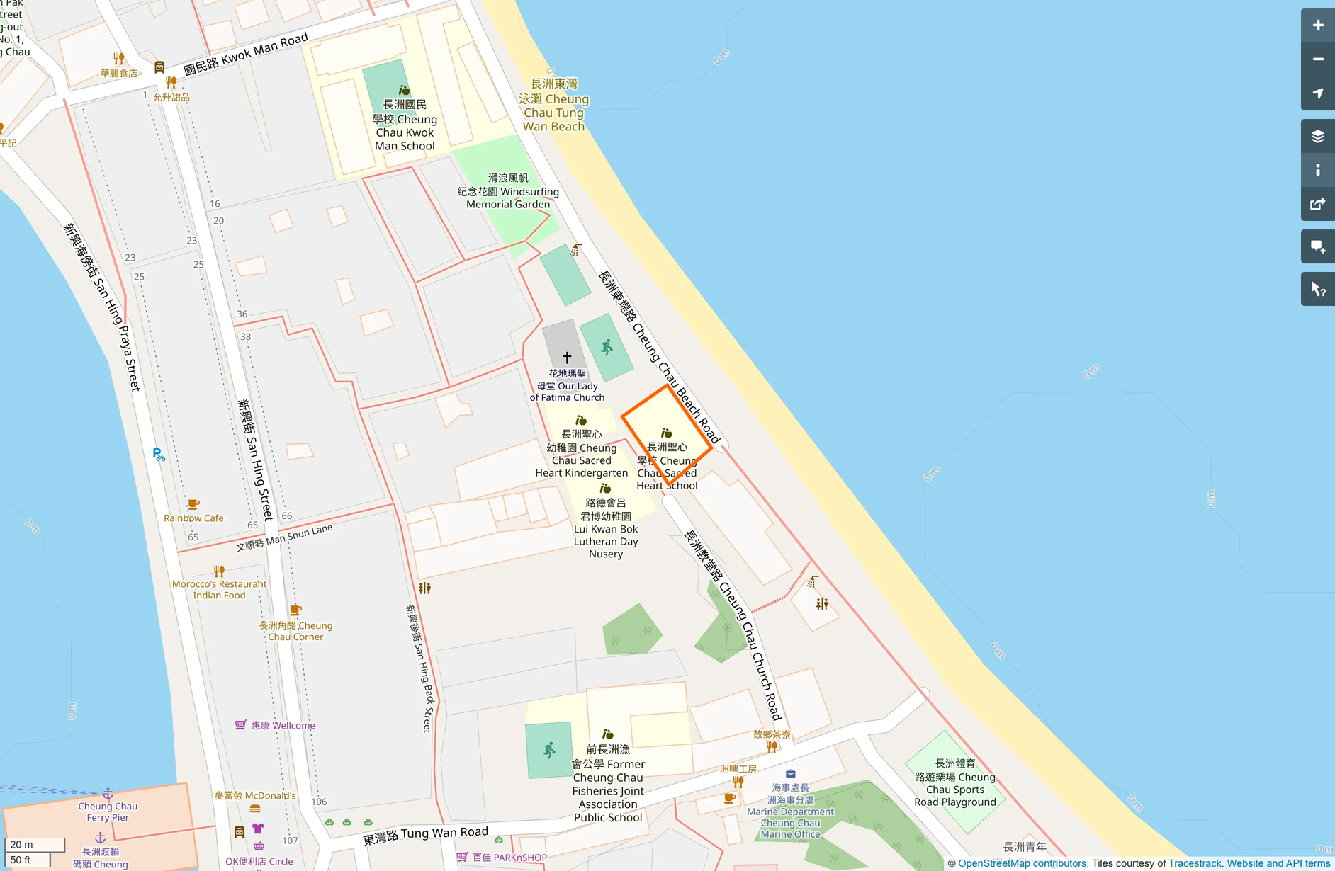 OSM: 長洲聖心學校 Cheung Chau Sacred Heart School