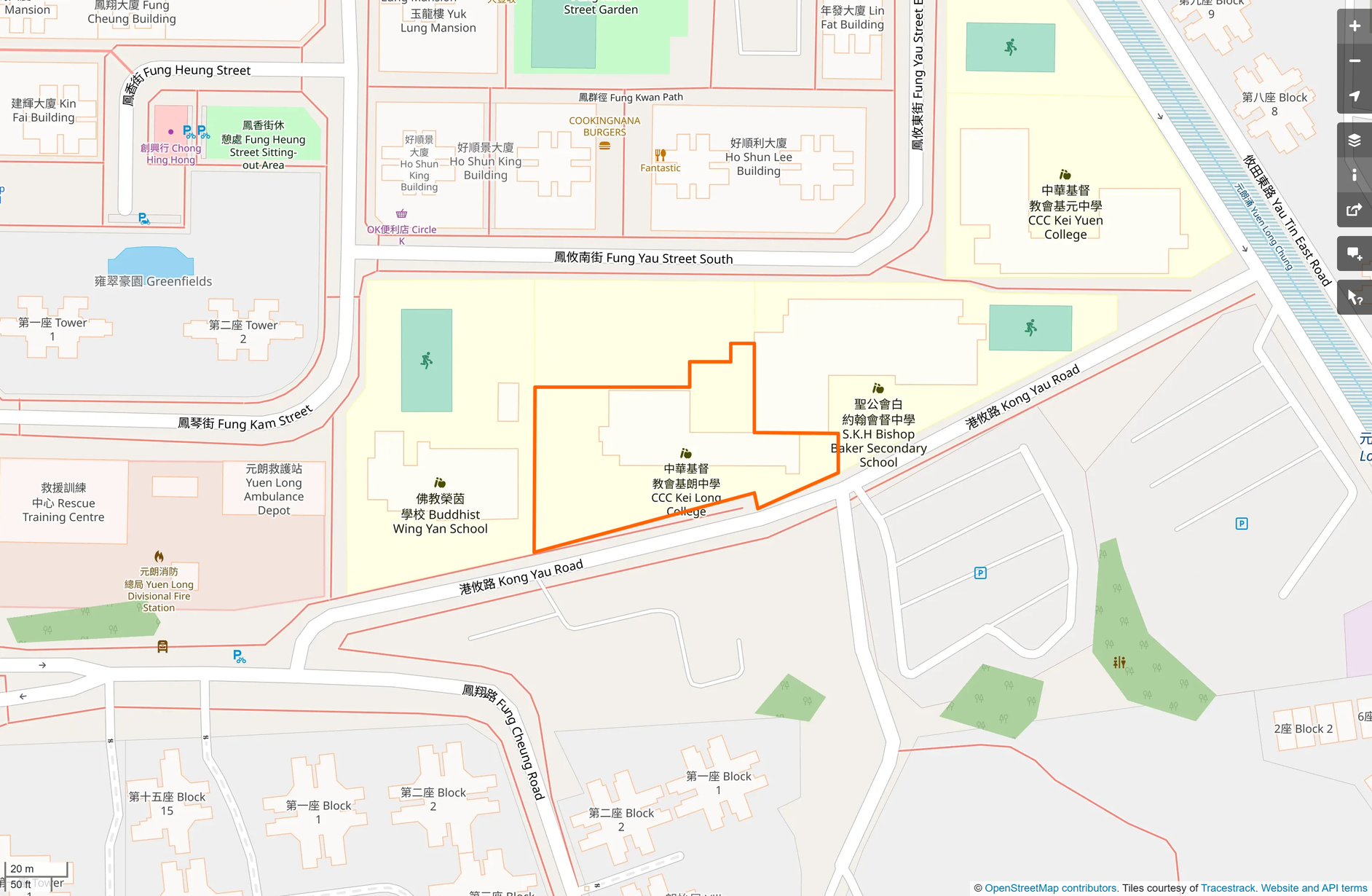 OSM: 中華基督教會基朗中學 CCC Kei Long College