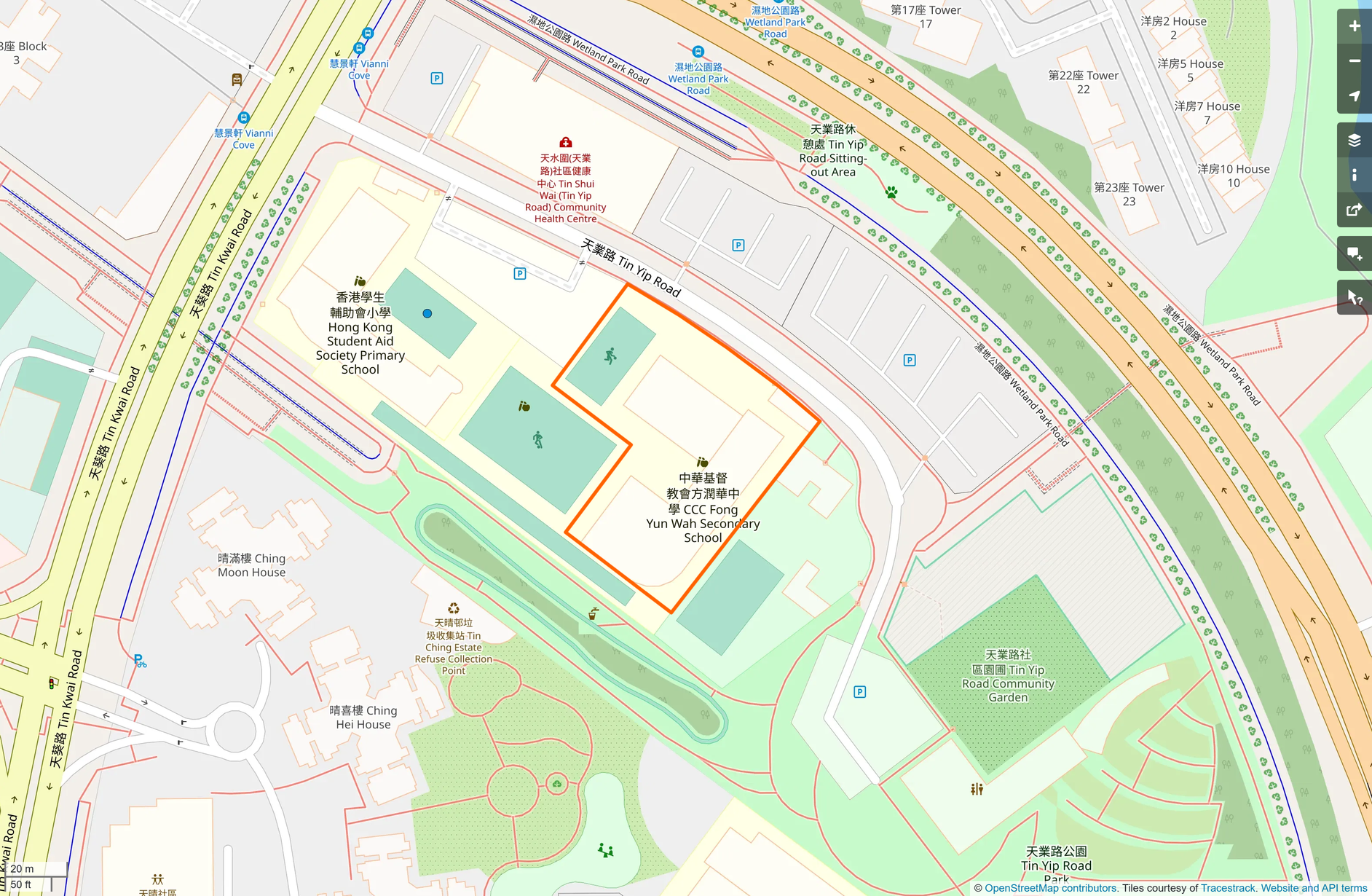 OSM: 中華基督教會方潤華中學 CCC Fong Yun Wah Secondary School