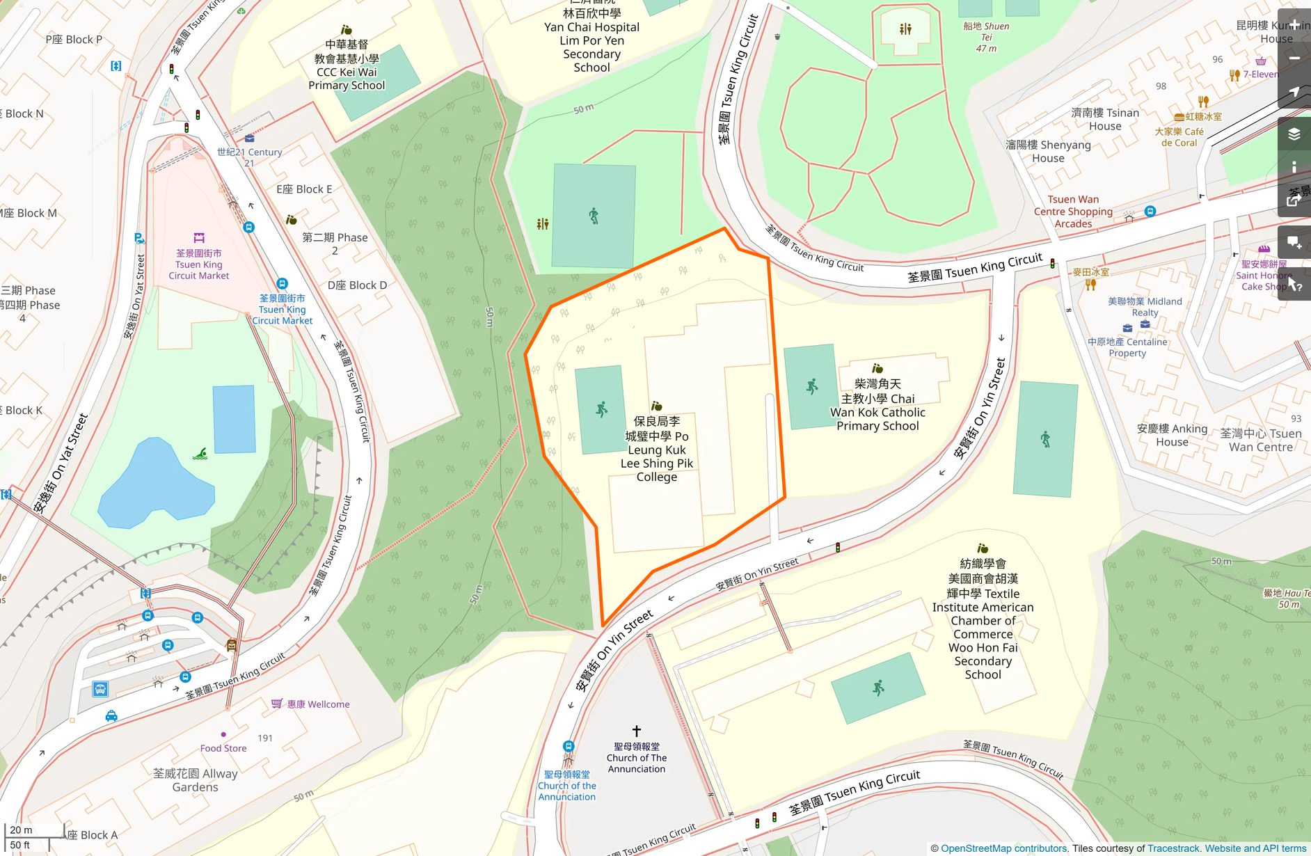 OSM: 保良局李城璧中學 PLK Lee Shing Pik College