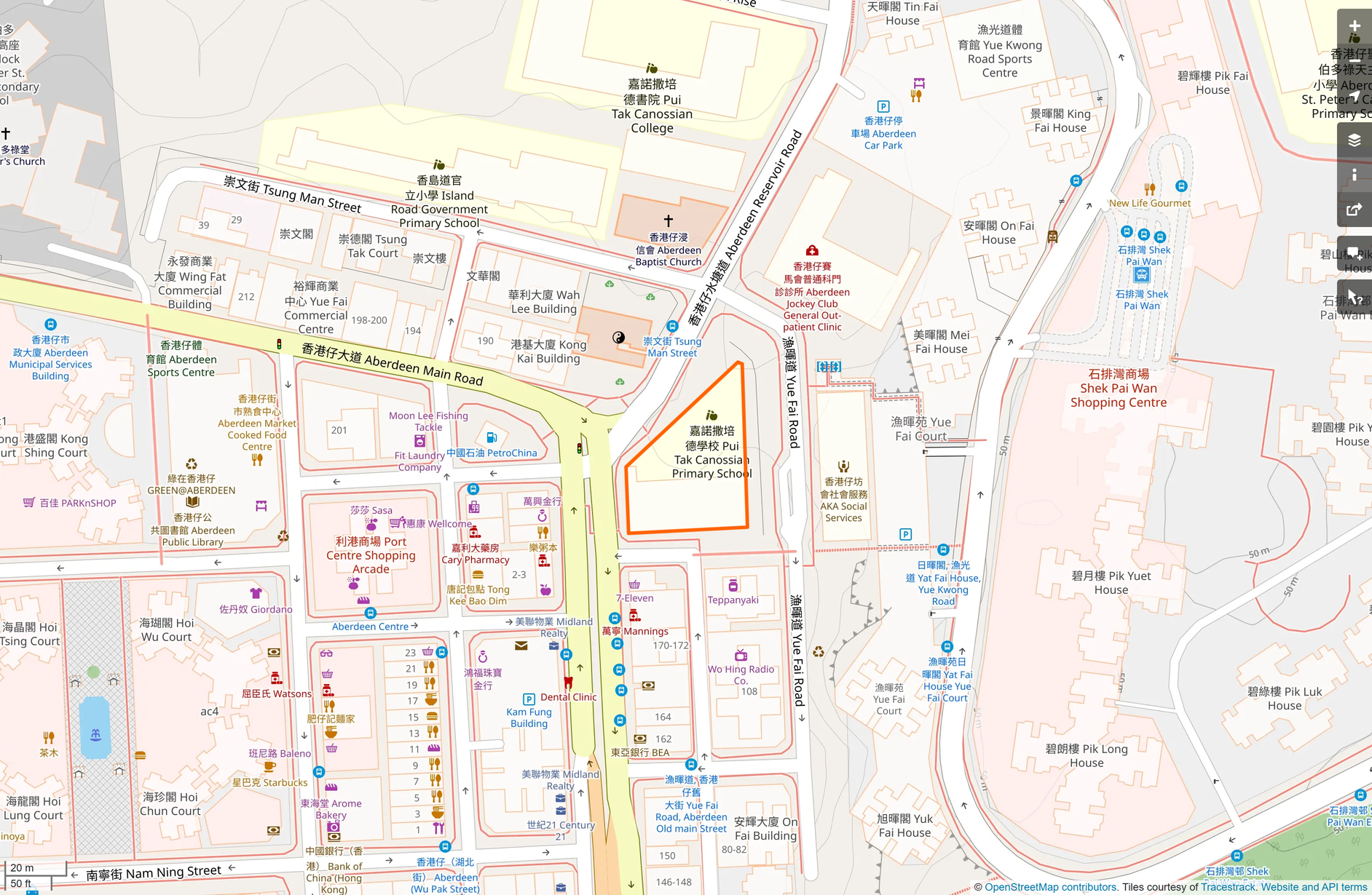 OSM: 嘉諾撒培德學校 Pui Tak Canossian Primary School