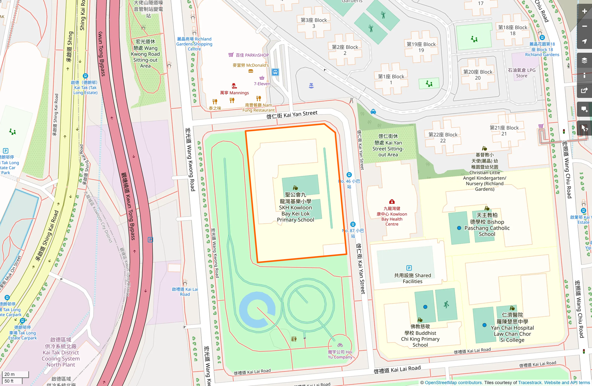 OSM: 聖公會九龍灣基樂小學 SKH Kowloon Bay Kei Lok Primary School