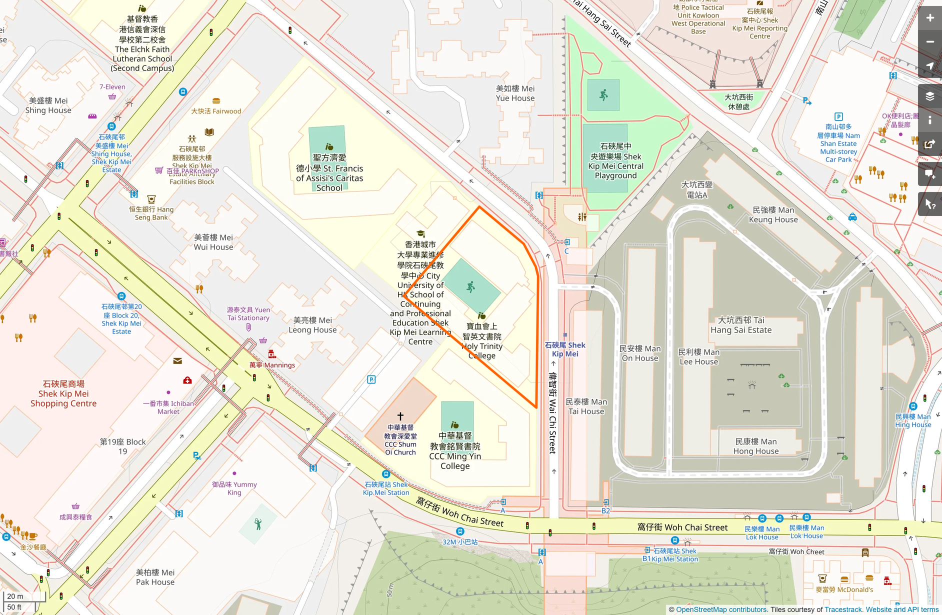 OSM: 寶血會上智英文書院 Holy Trinity College