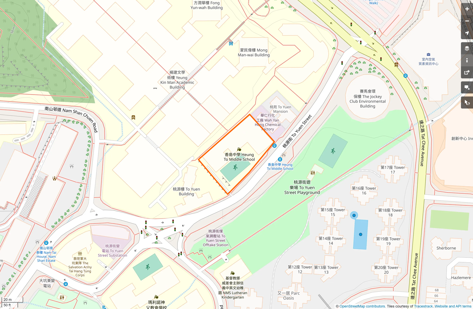 OSM: 香島中學 Heung To Middle School
