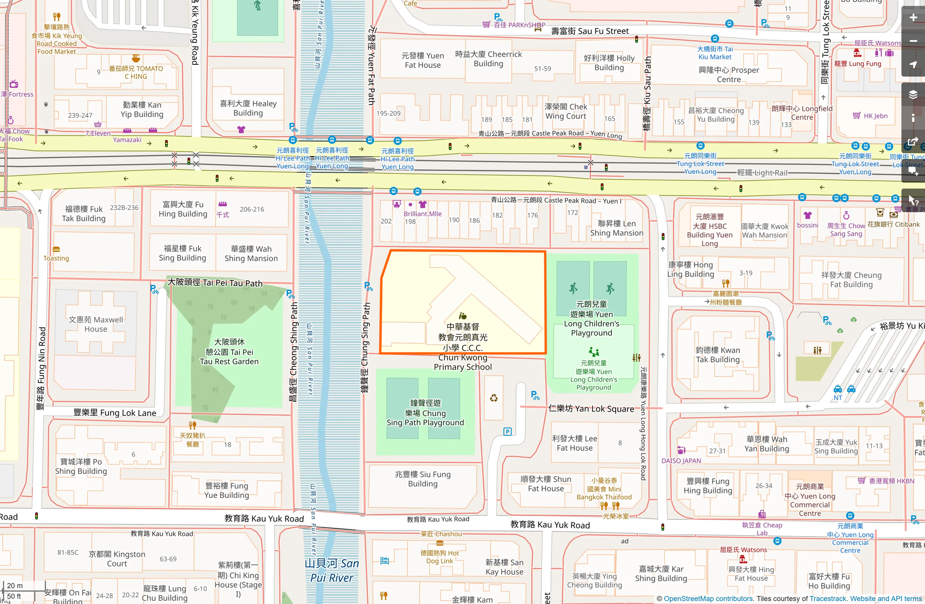 OSM: 中華基督教會元朗真光小學 CCC Chun Kwong Primary School