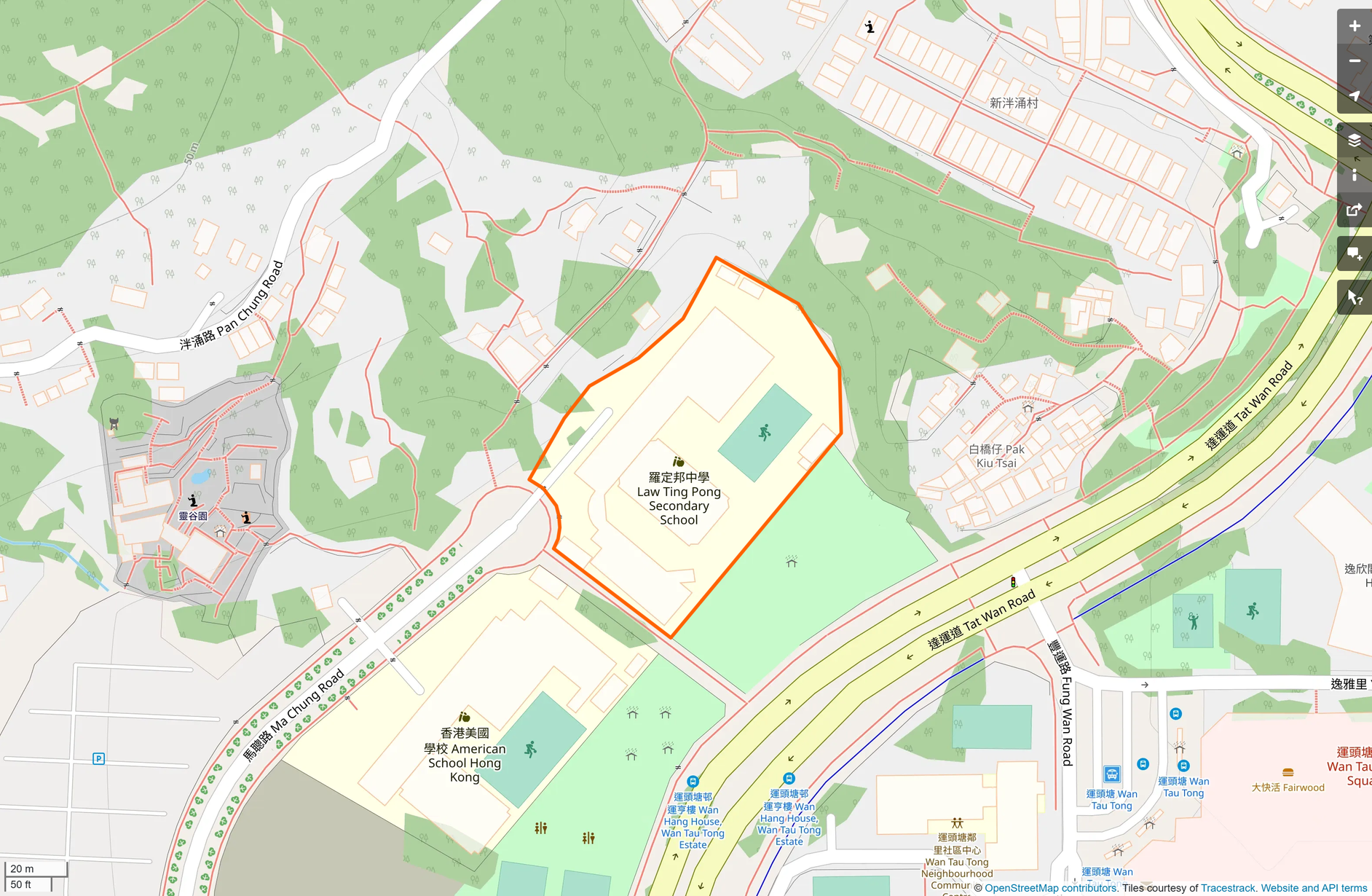 OSM: 羅定邦中學 Law Ting Pong Secondary School