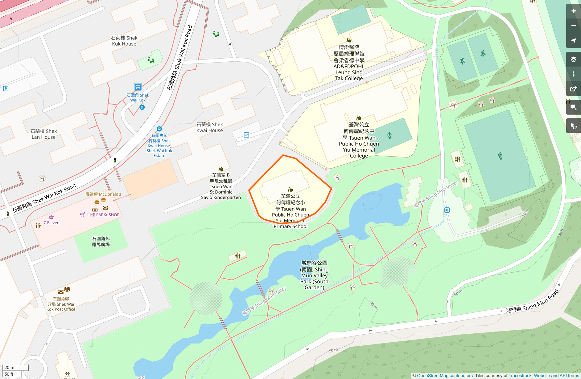 OSM: 荃灣公立何傳耀紀念小學 Tsuen Wan Public Ho Chuen Yiu Memorial Primary School
