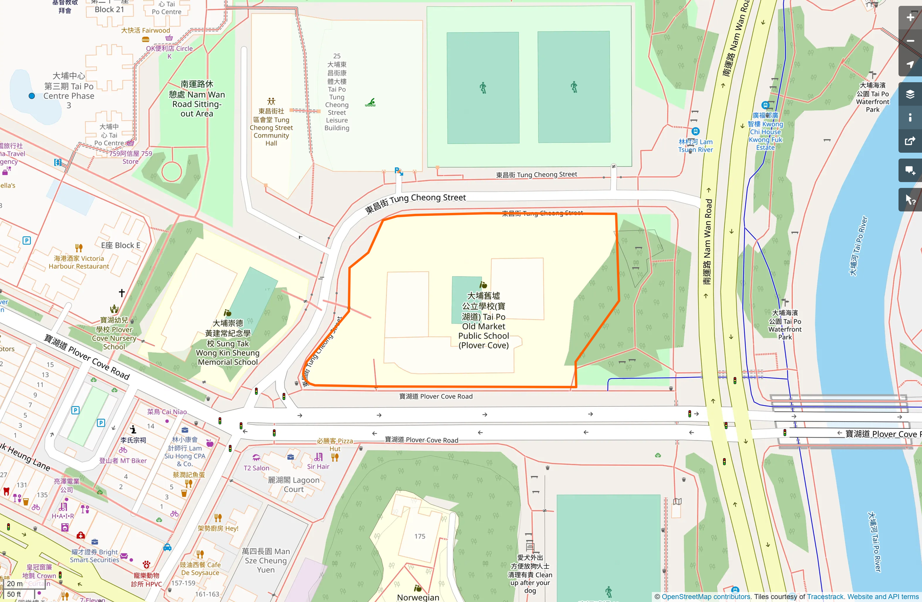 OSM: 大埔舊墟公立學校(寶湖道) Tai Po Old Market Public School (Plover Cove)