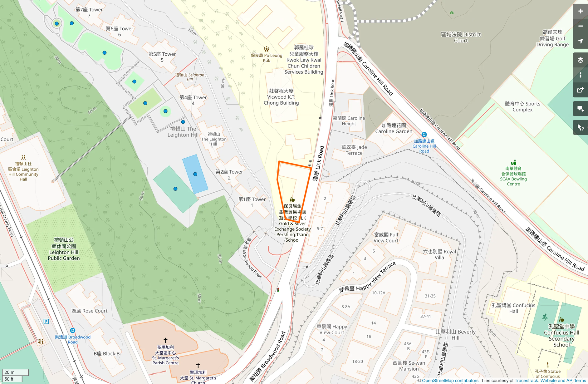 OSM: 張凝文學校 PLK Gold & Silver Exchange Society Pershing Tsang School