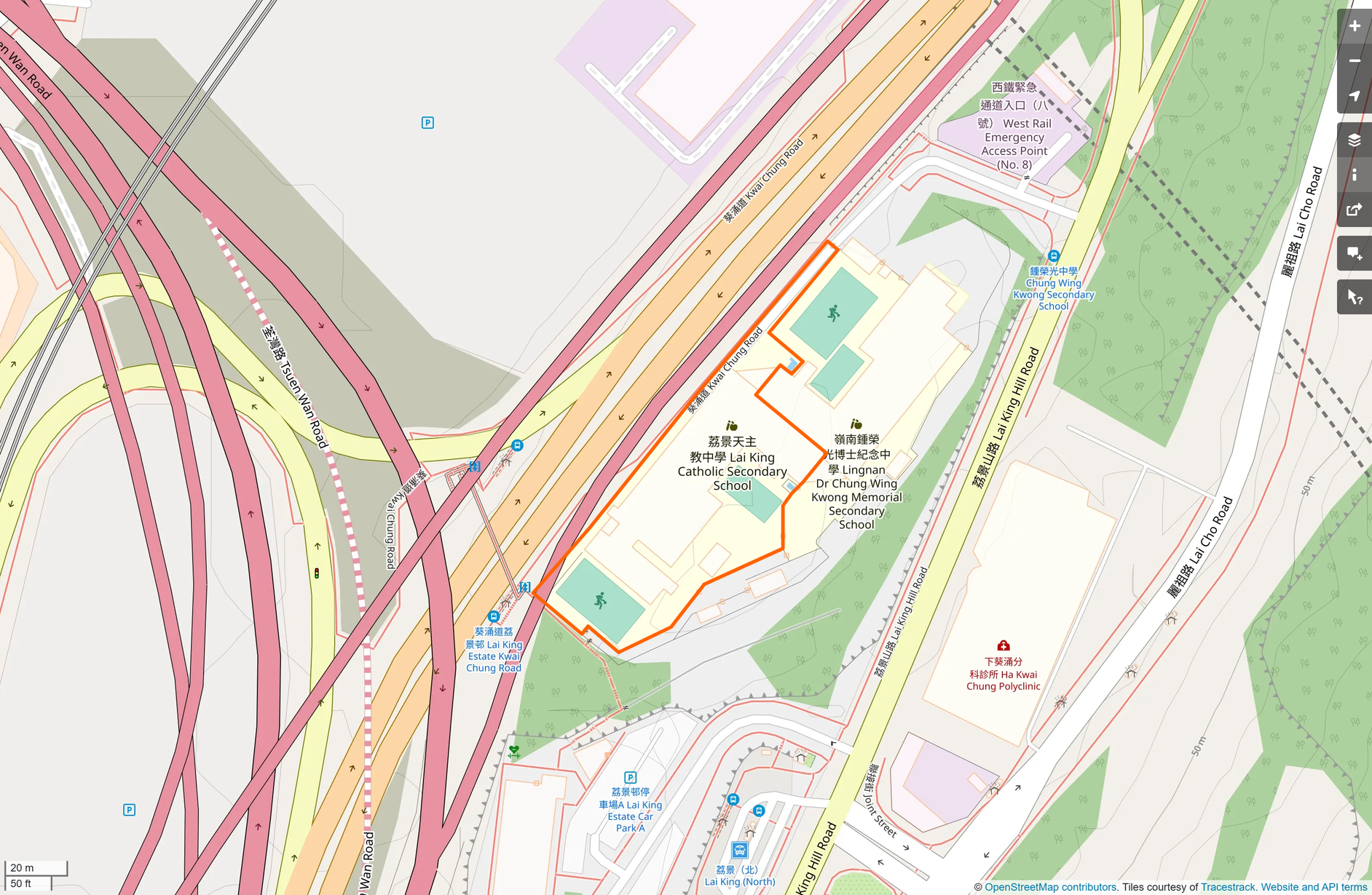 OSM: 荔景天主教中學 Lai King Catholic Secondary School