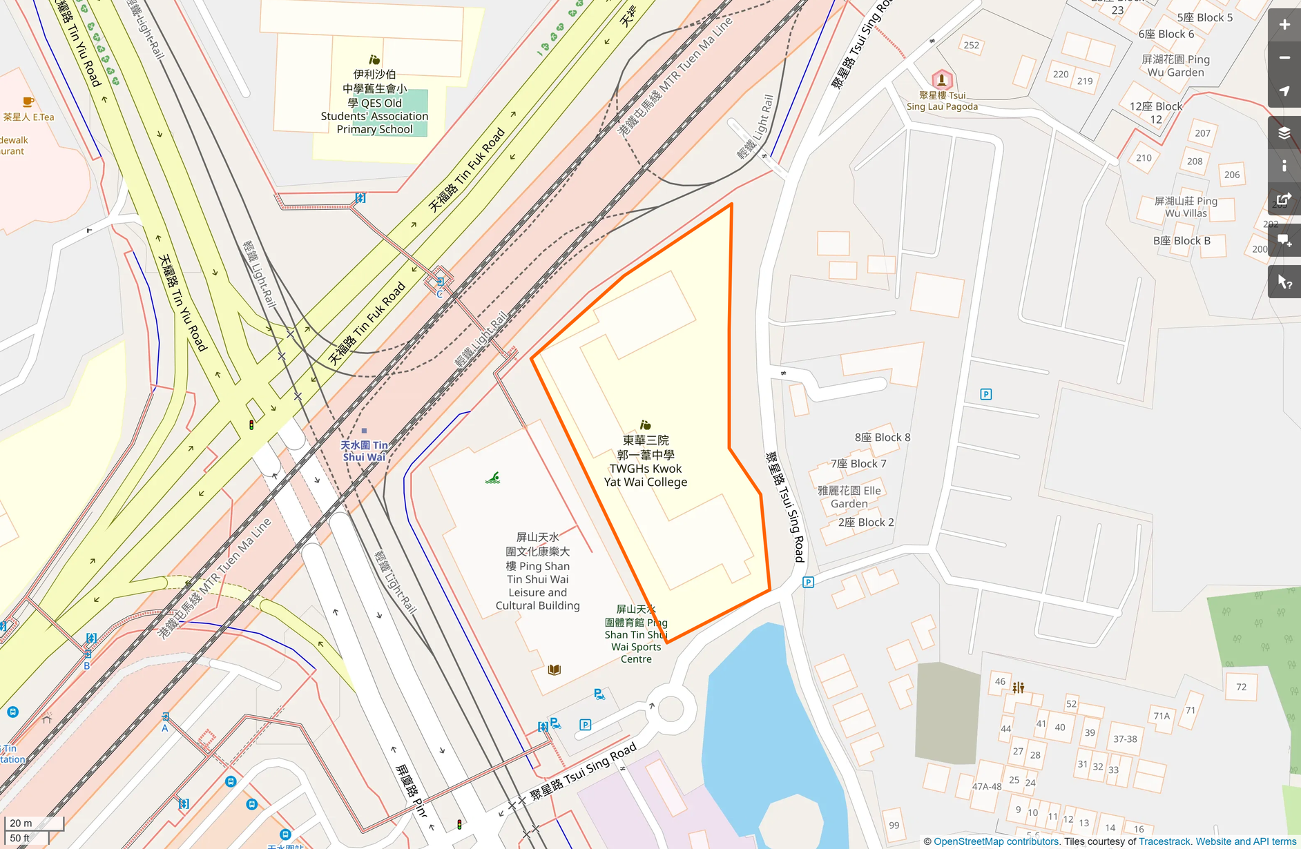 OSM: 東華三院郭一葦中學 TWGHs Kwok Yat Wai College