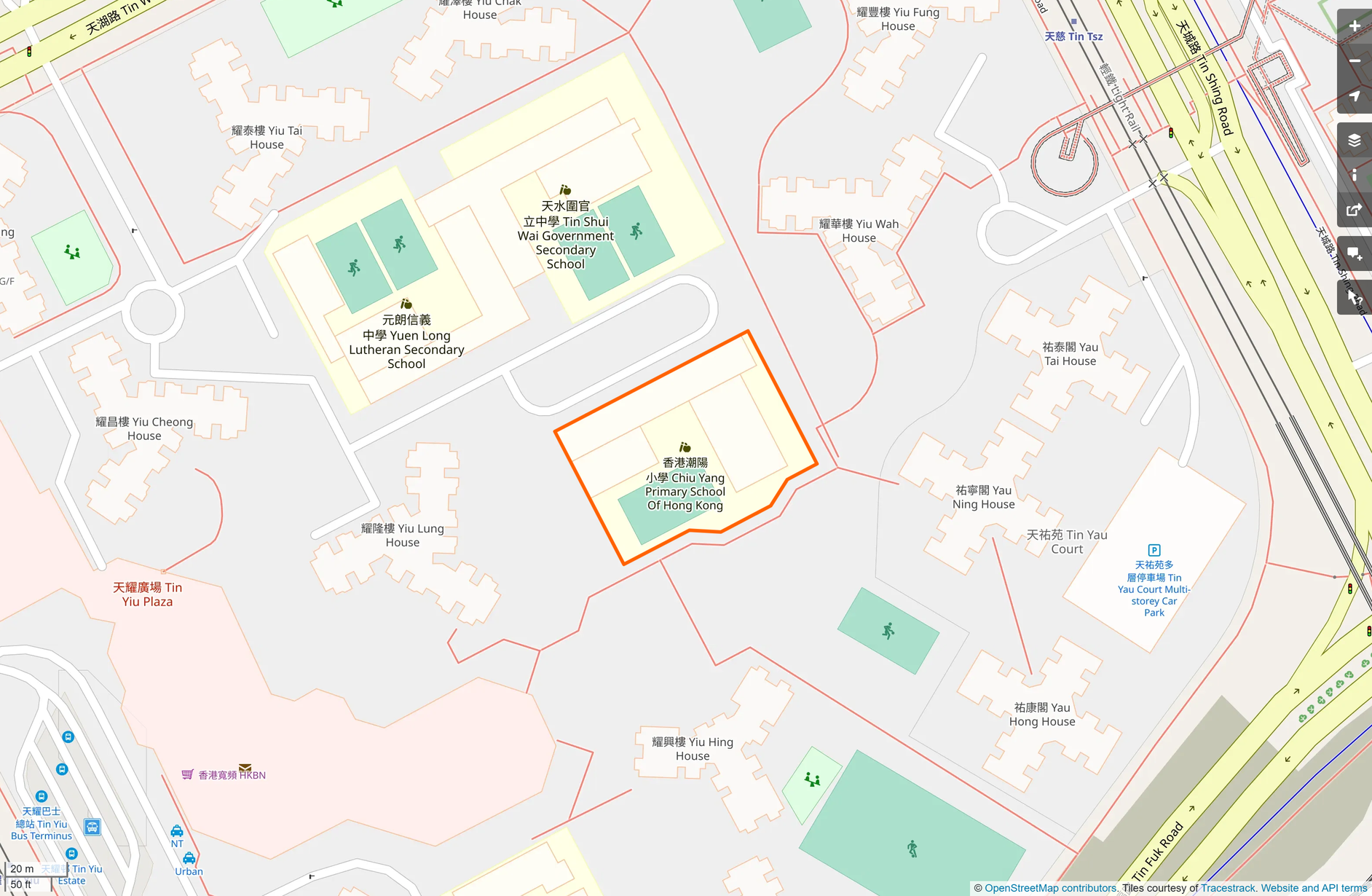 OSM: 香港潮陽小學 Chiu Yang Primary School Of Hong Kong