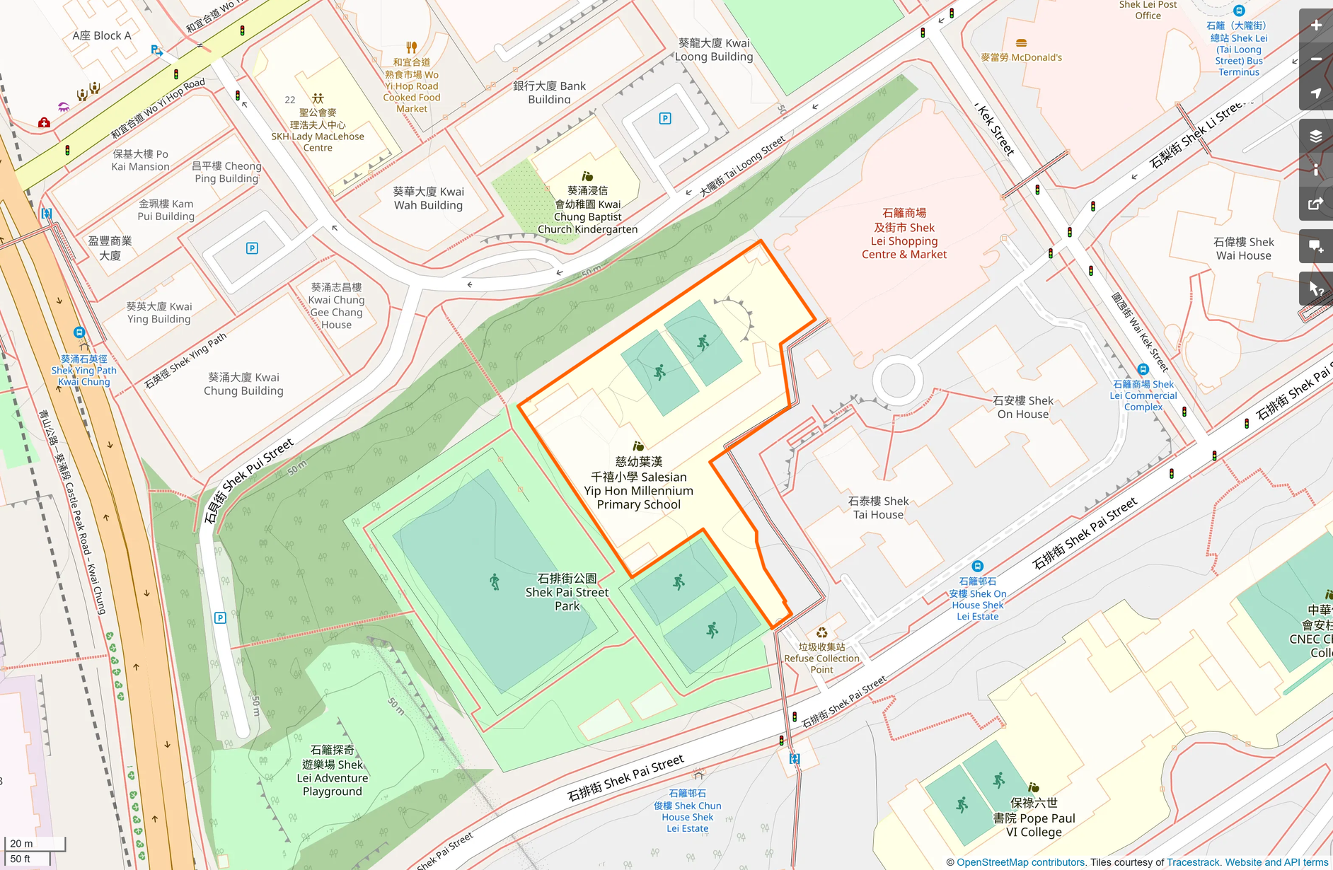 OSM: 慈幼葉漢千禧小學 Salesian Yip Hon Millennium Primary School