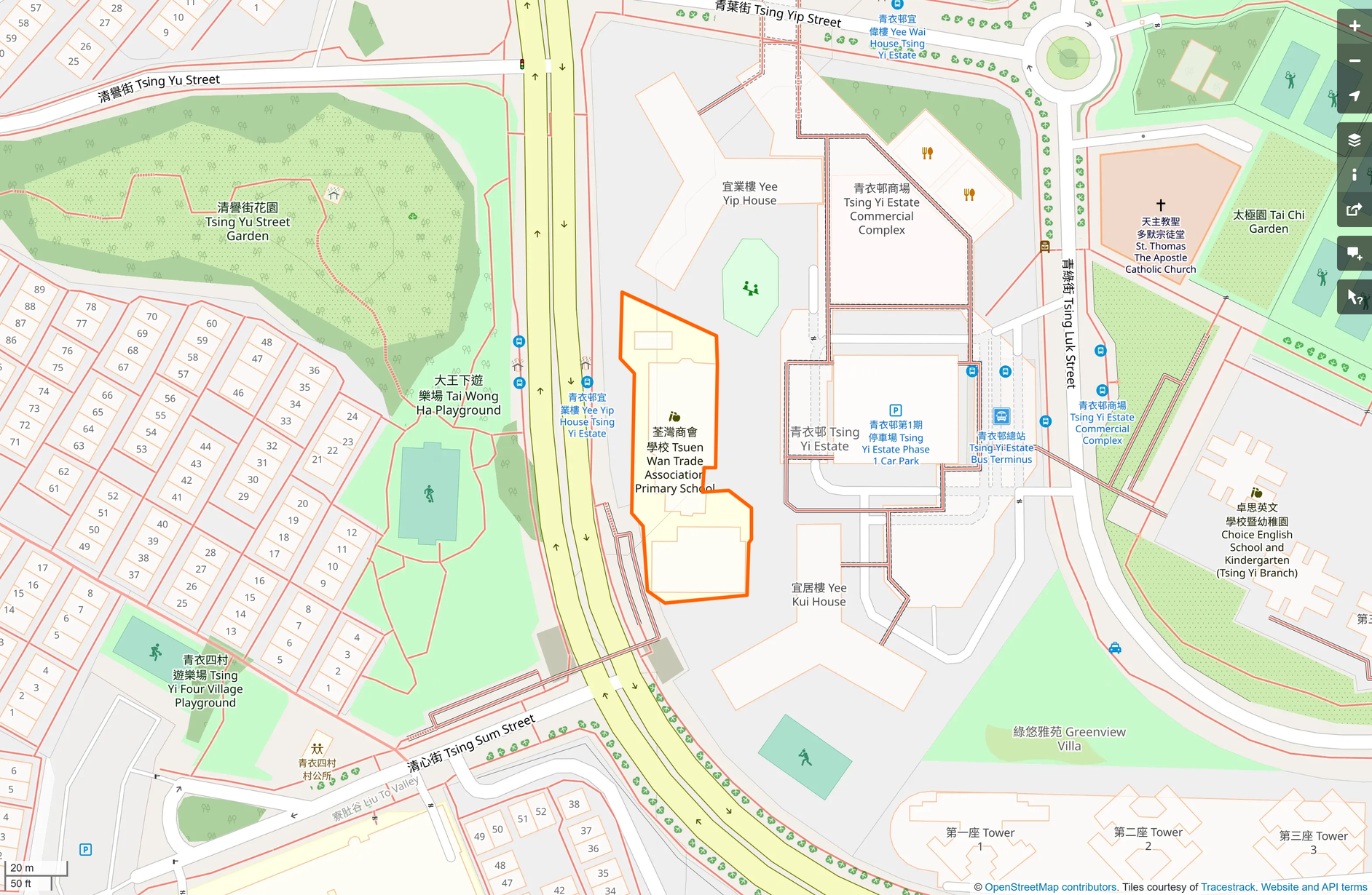 OSM: 荃灣商會學校 Tsuen Wan Trade Association Primary School