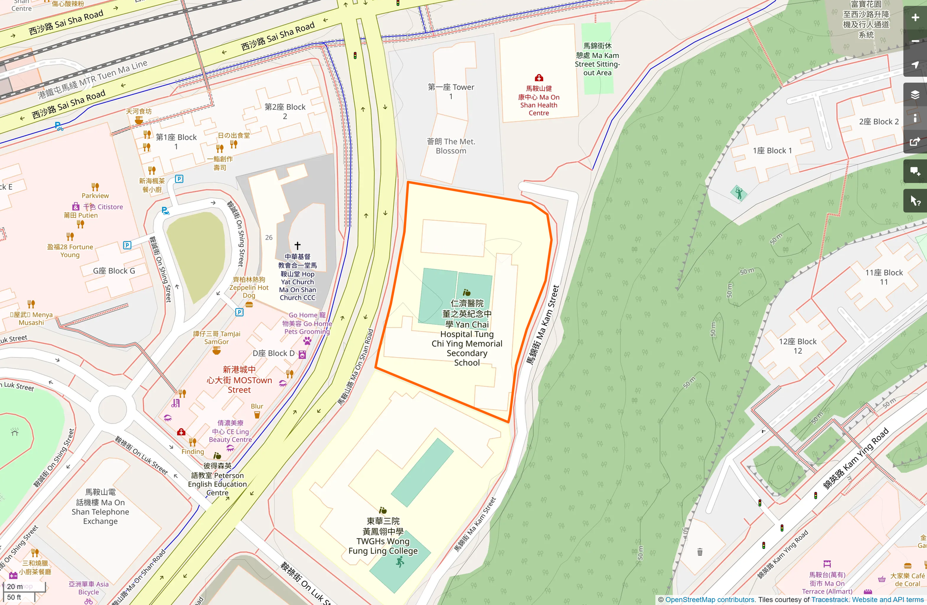 OSM: 仁濟醫院董之英紀念中學 Yan Chai Hospital Tung Chi Ying Memorial Secondary School