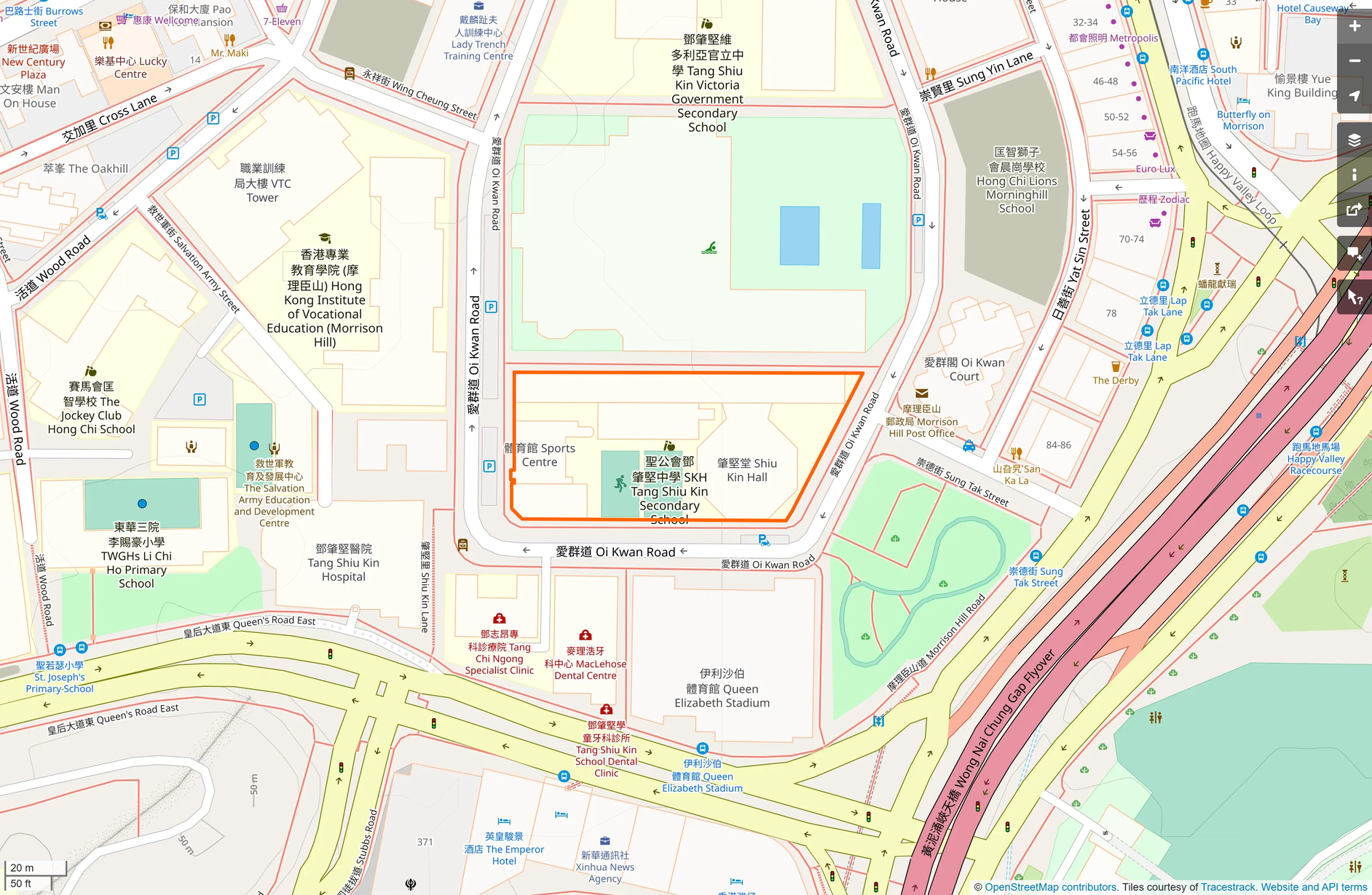 OSM: 聖公會鄧肇堅中學 SKH Tang Shiu Kin Secondary School